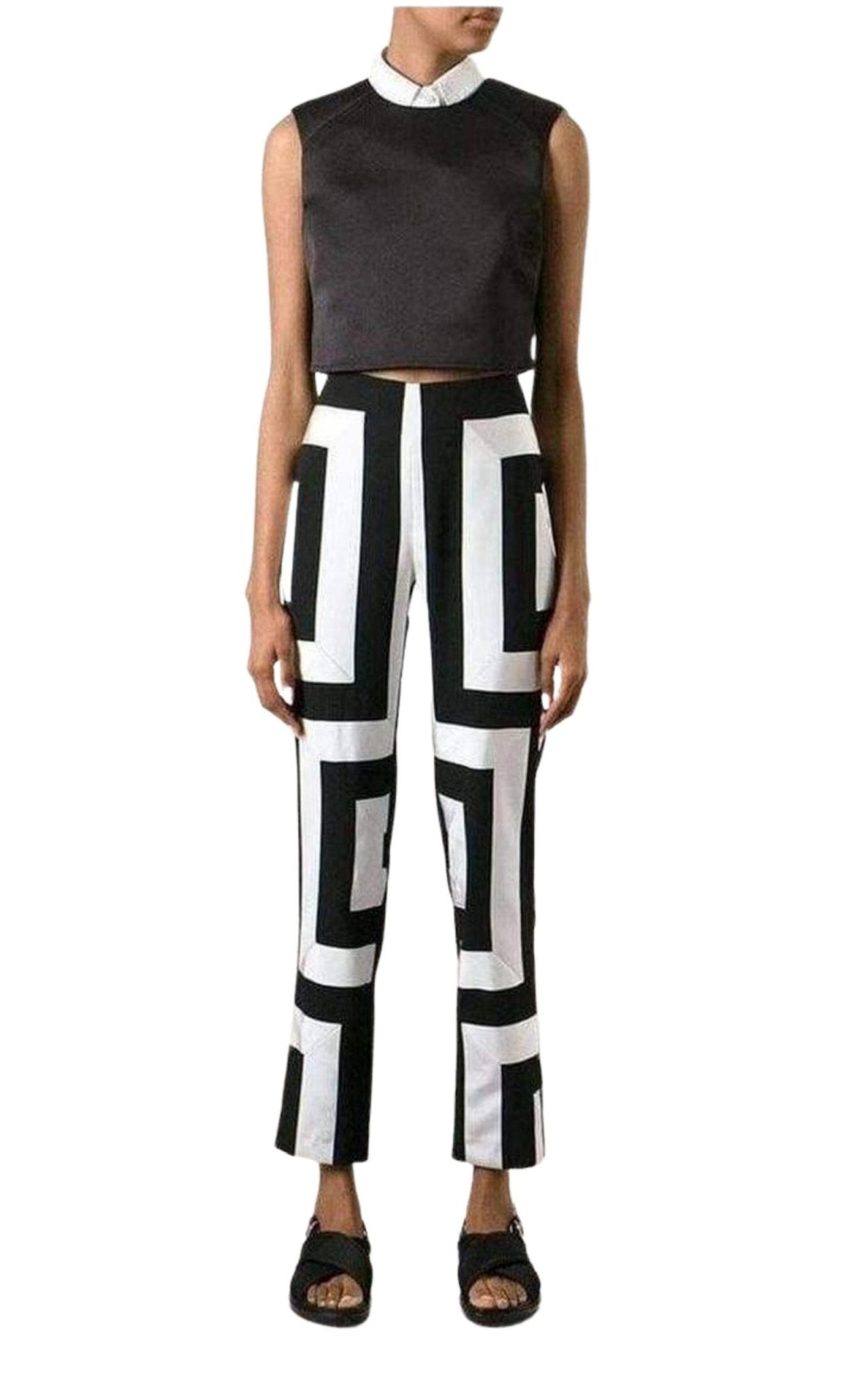 Kenzo Kenzo Geometric Print Trousers Pants - Runway Catalog