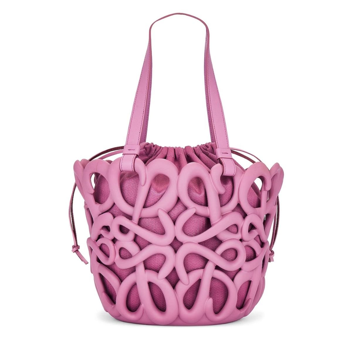Loewe Anagram Inflated Basket Bag in Purple - Runway Catalog