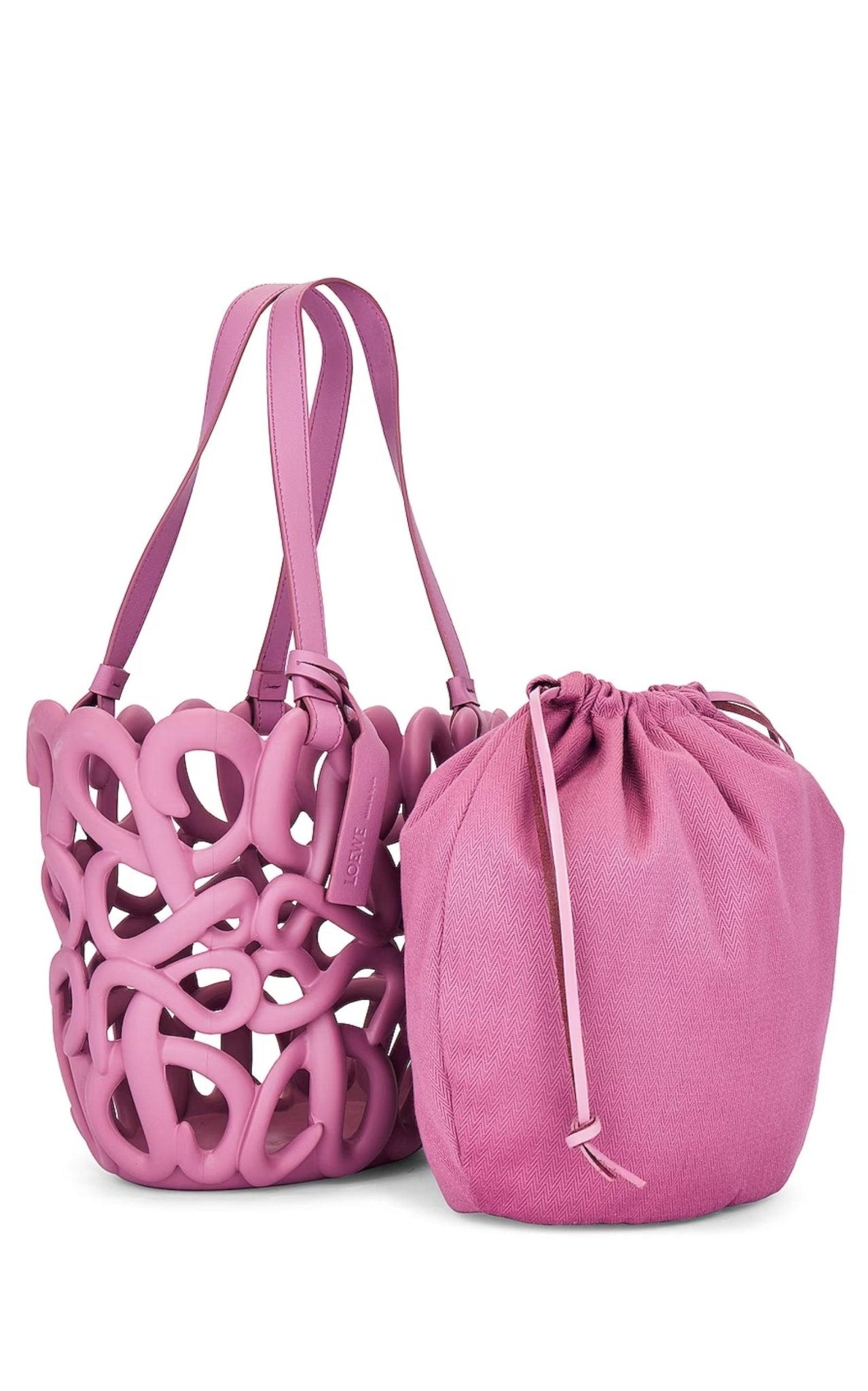 Loewe Anagram Inflated Basket Bag in Purple - Runway Catalog