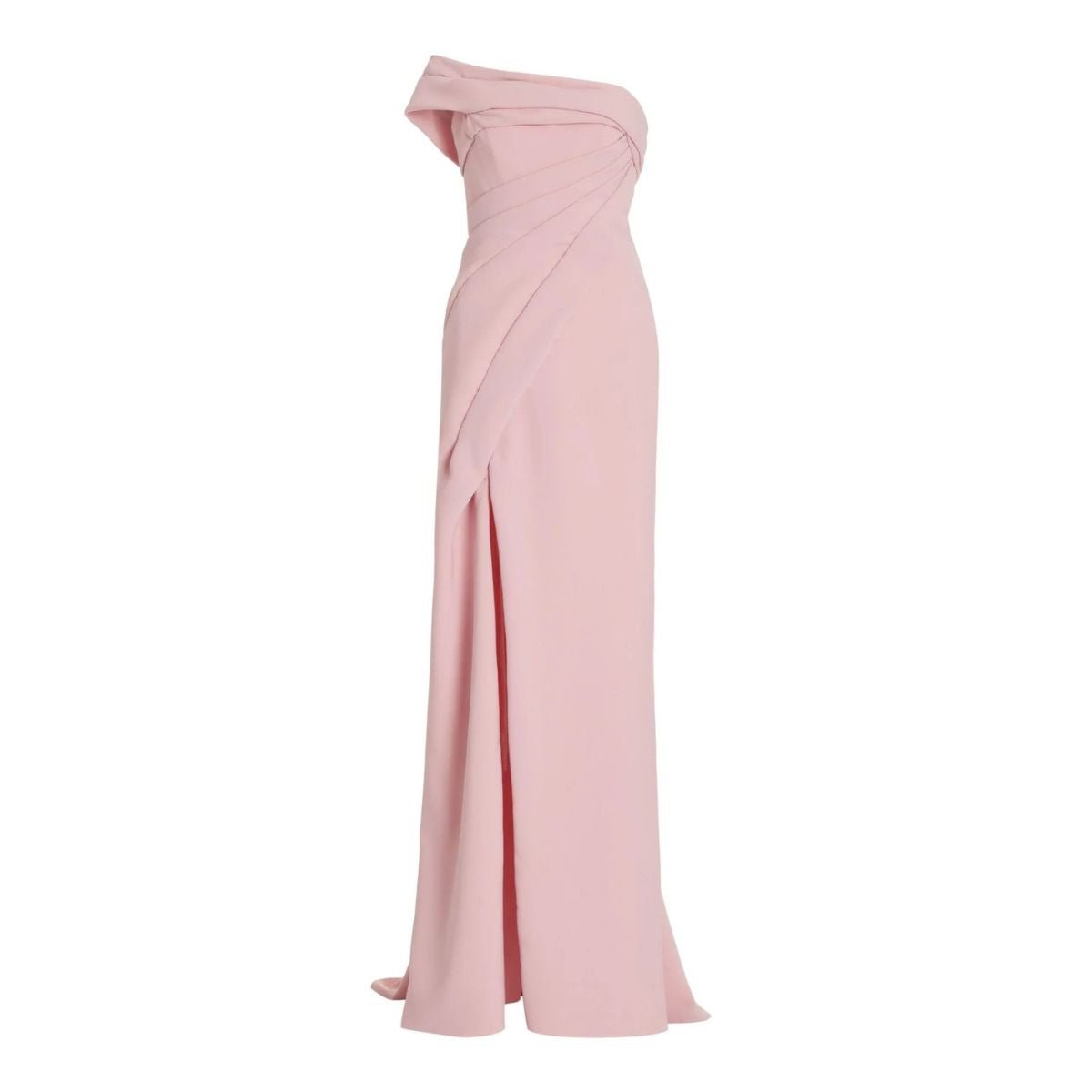 Marchesa Rosy Stretch Crepe Gown - Runway Catalog
