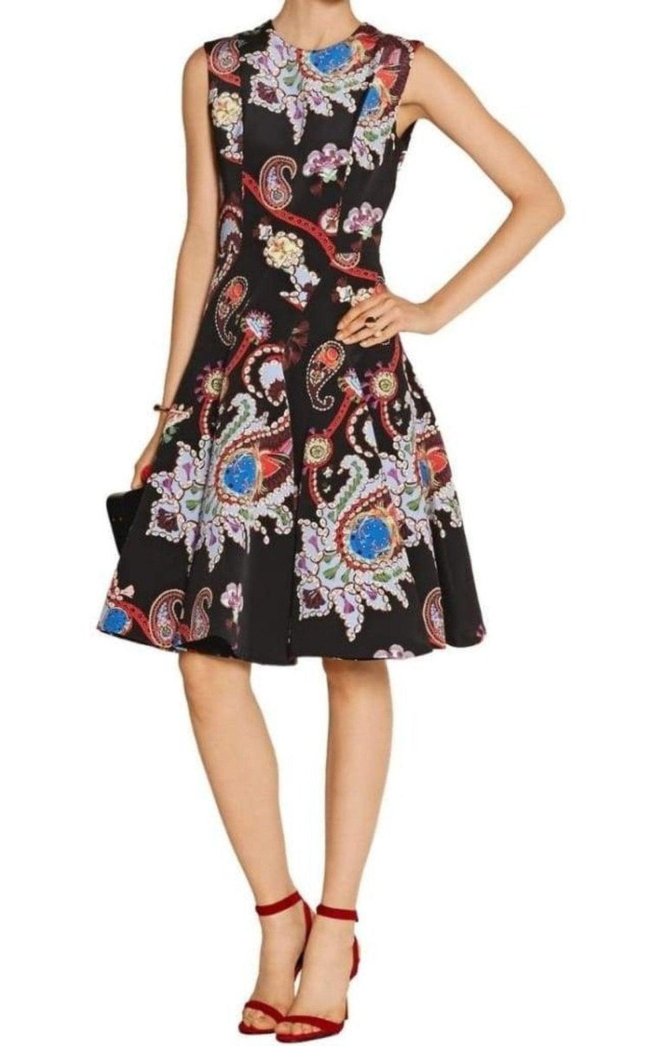 Mary Katrantzou Masson Robe en soie imprimée - satin - Catalogue défilé