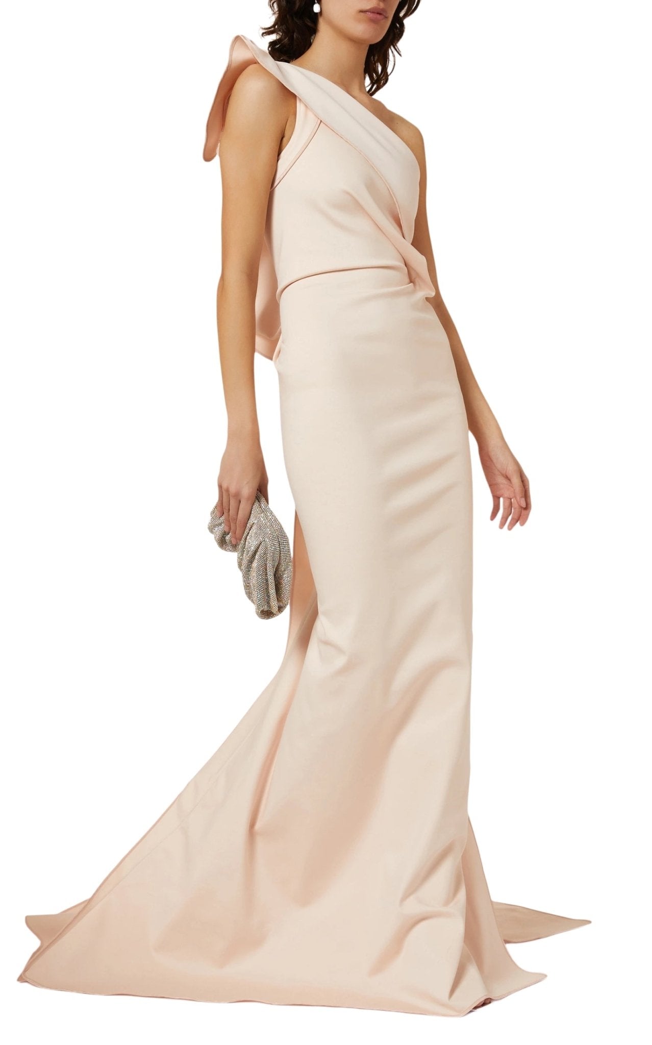 Maticevski Instrumental One - Shoulder Crepe Gown - Runway Catalog
