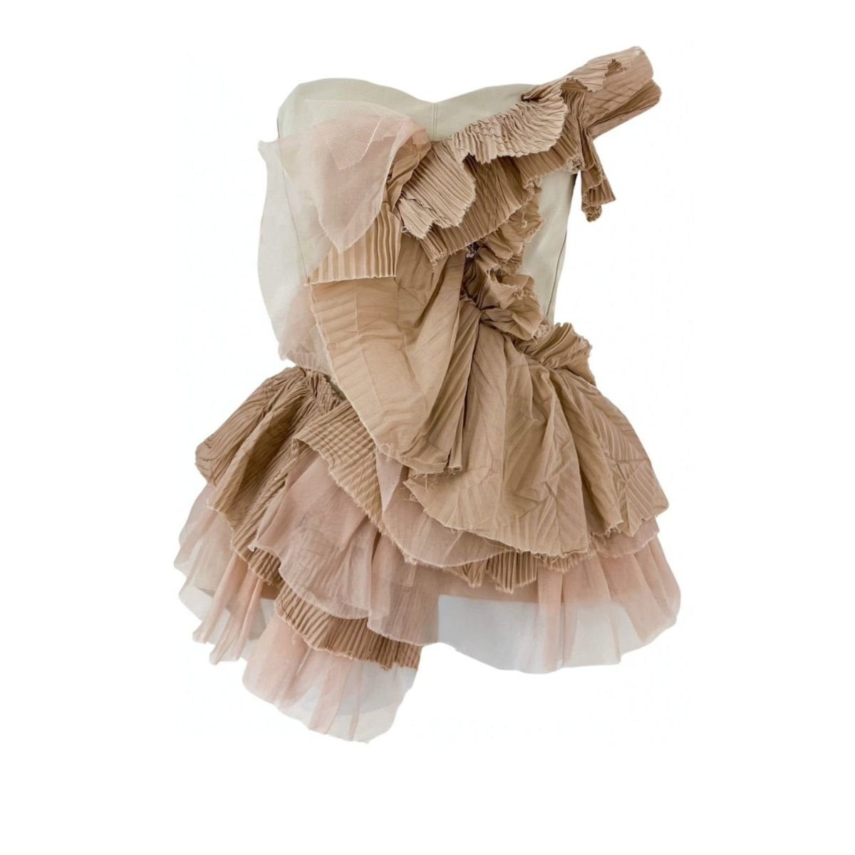 Maticevski Petal Ruffled Bustier Top - Runway Catalog