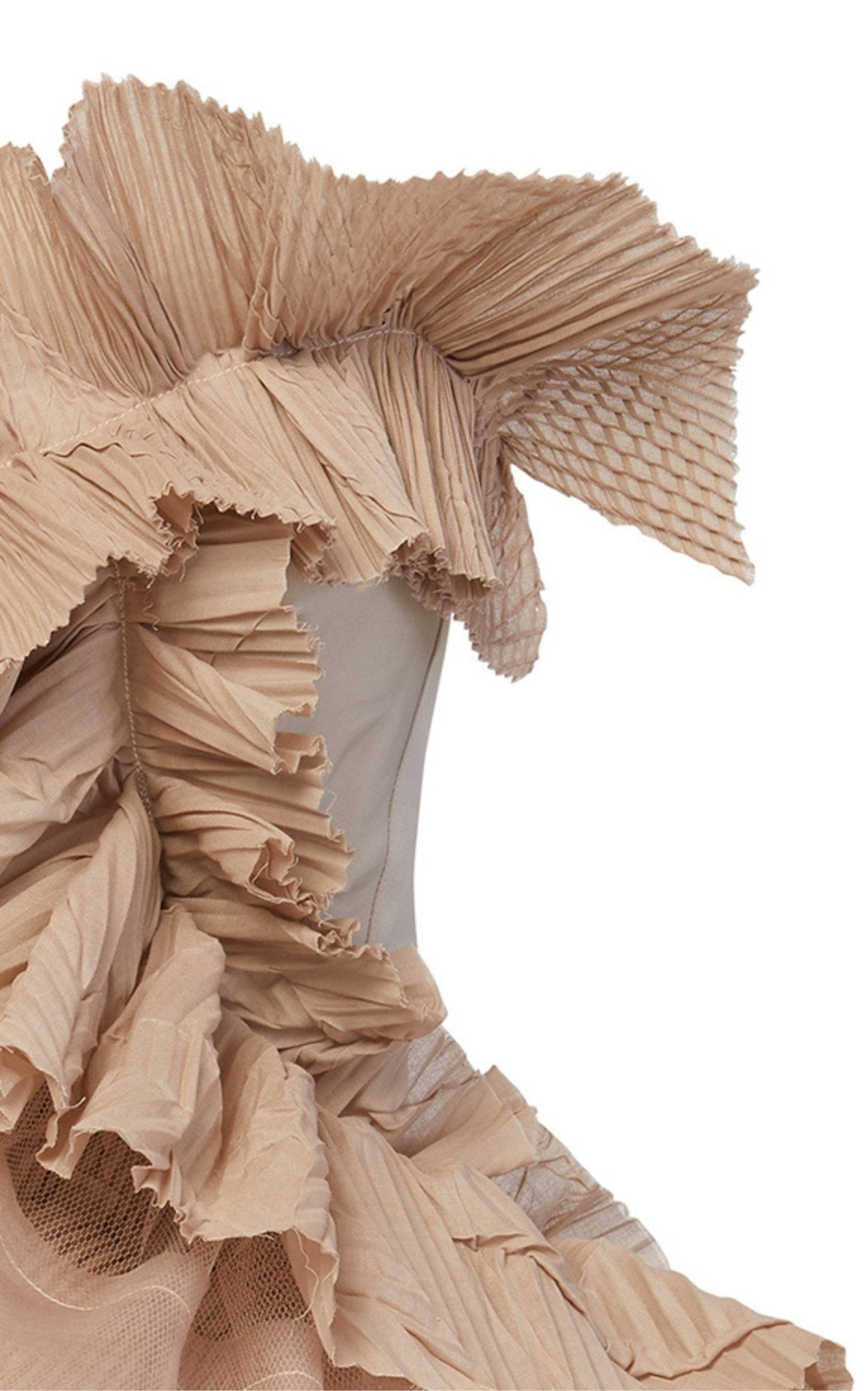 Maticevski Petal Ruffled Bustier Top - Runway Catalog