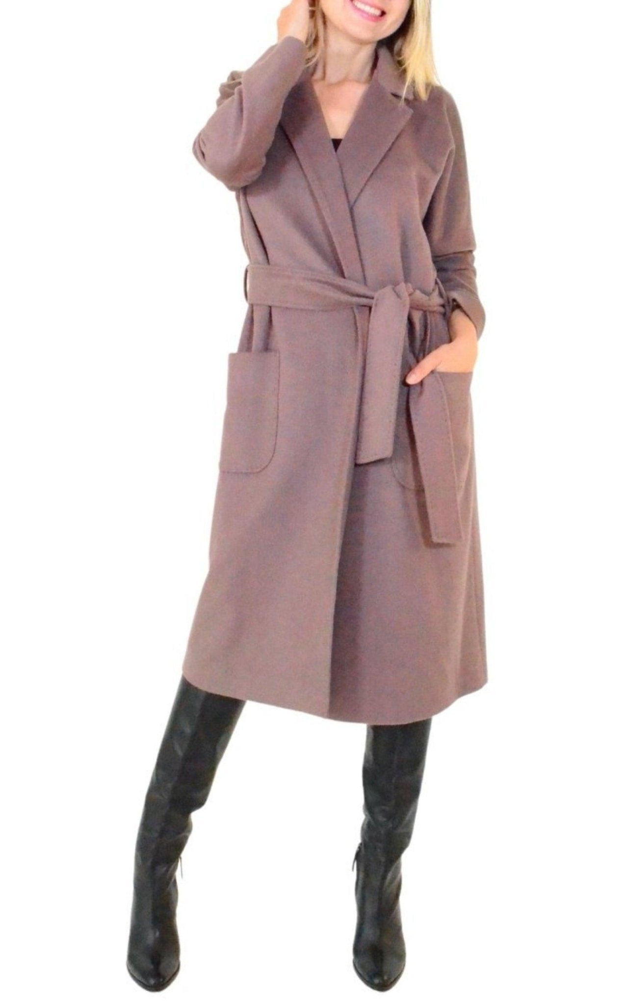 Miss Lilium Classic Wool Blend Trench Coat - Runway Catalog