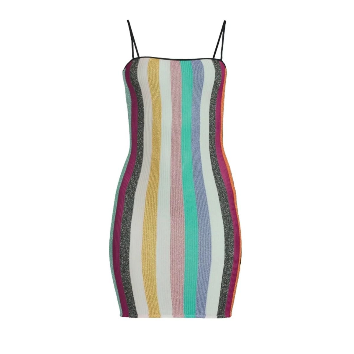 Missoni Short Sleeveless Lame Rib Knit Dress - Runway Catalog