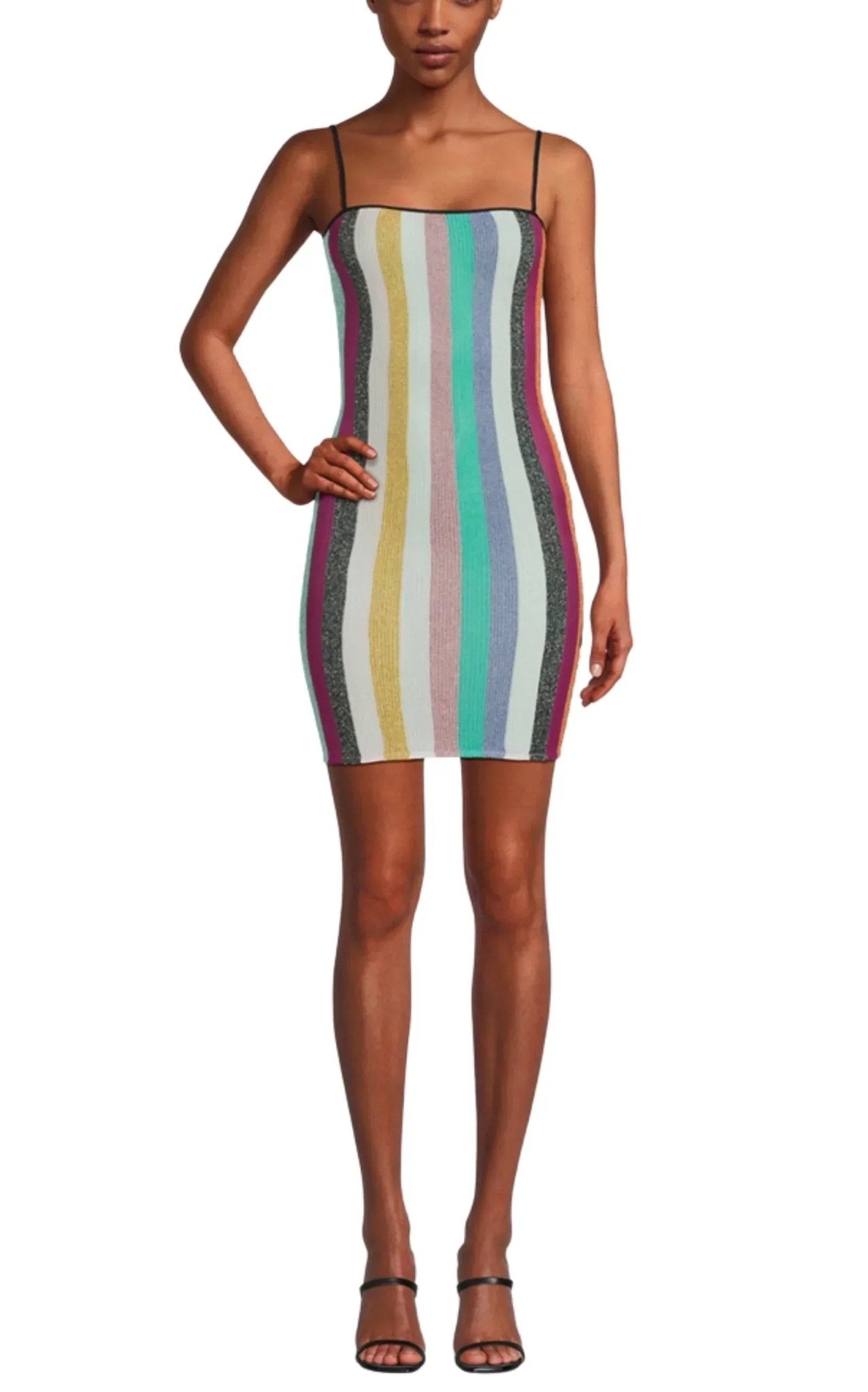 Missoni Short Sleeveless Lame Rib Knit Dress - Runway Catalog