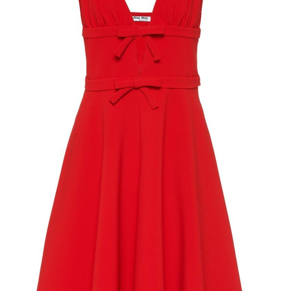 Miu Miu Bow-embellished Cady Dress – Runway Catalog