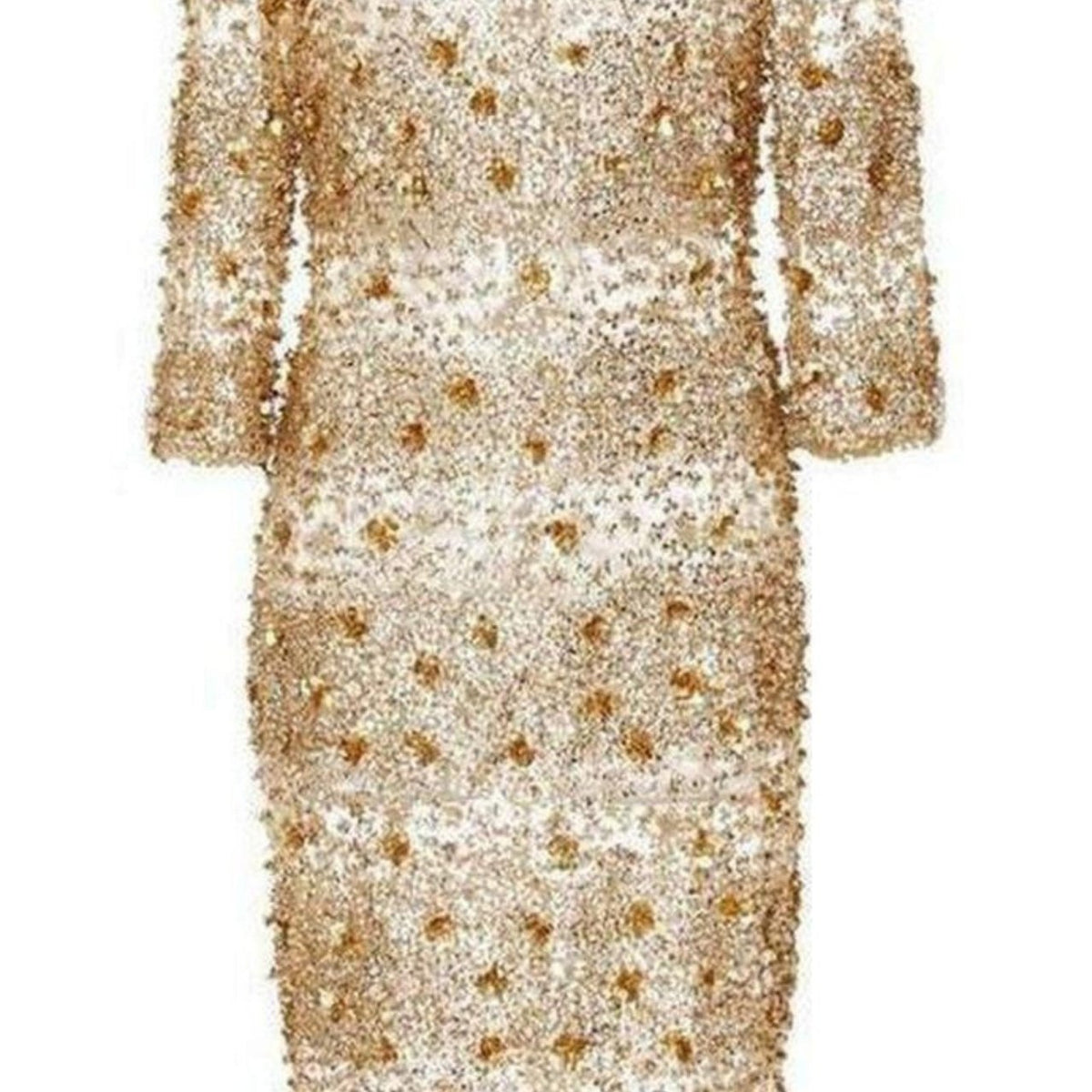 Naeem Khan Naeem Khan Beaded Gold Fitted Cocktail Dress Runway Catalog Naeem Khan Naeem Khan Beaded Gold Fitted Cocktail Dress Runway Catalog