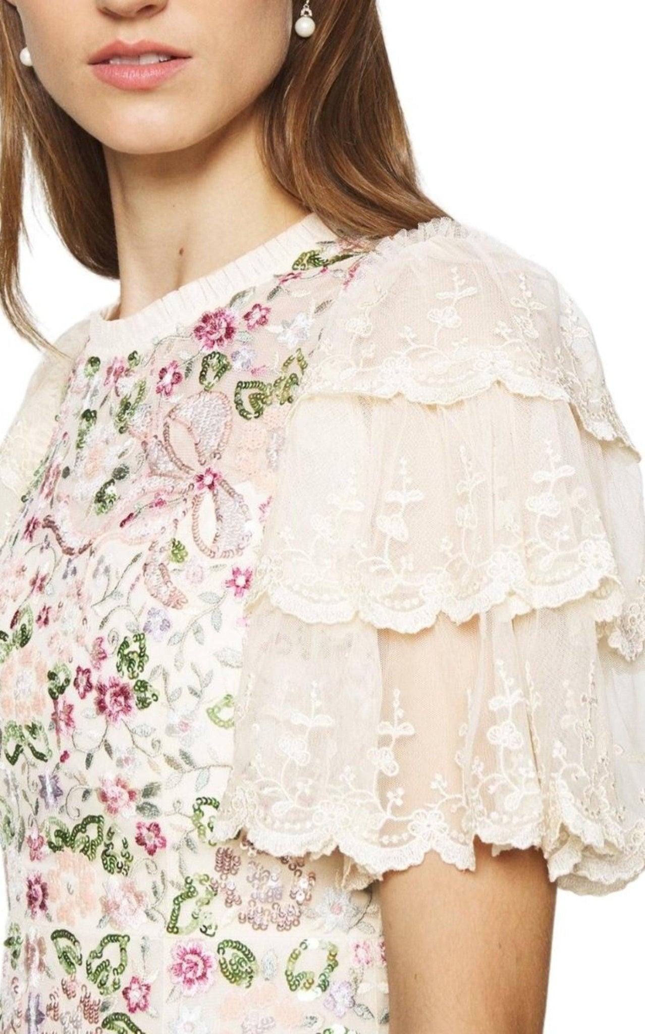 Needle & Thread Odette Ballerina Sequin Midi Dress - Runway Catalog