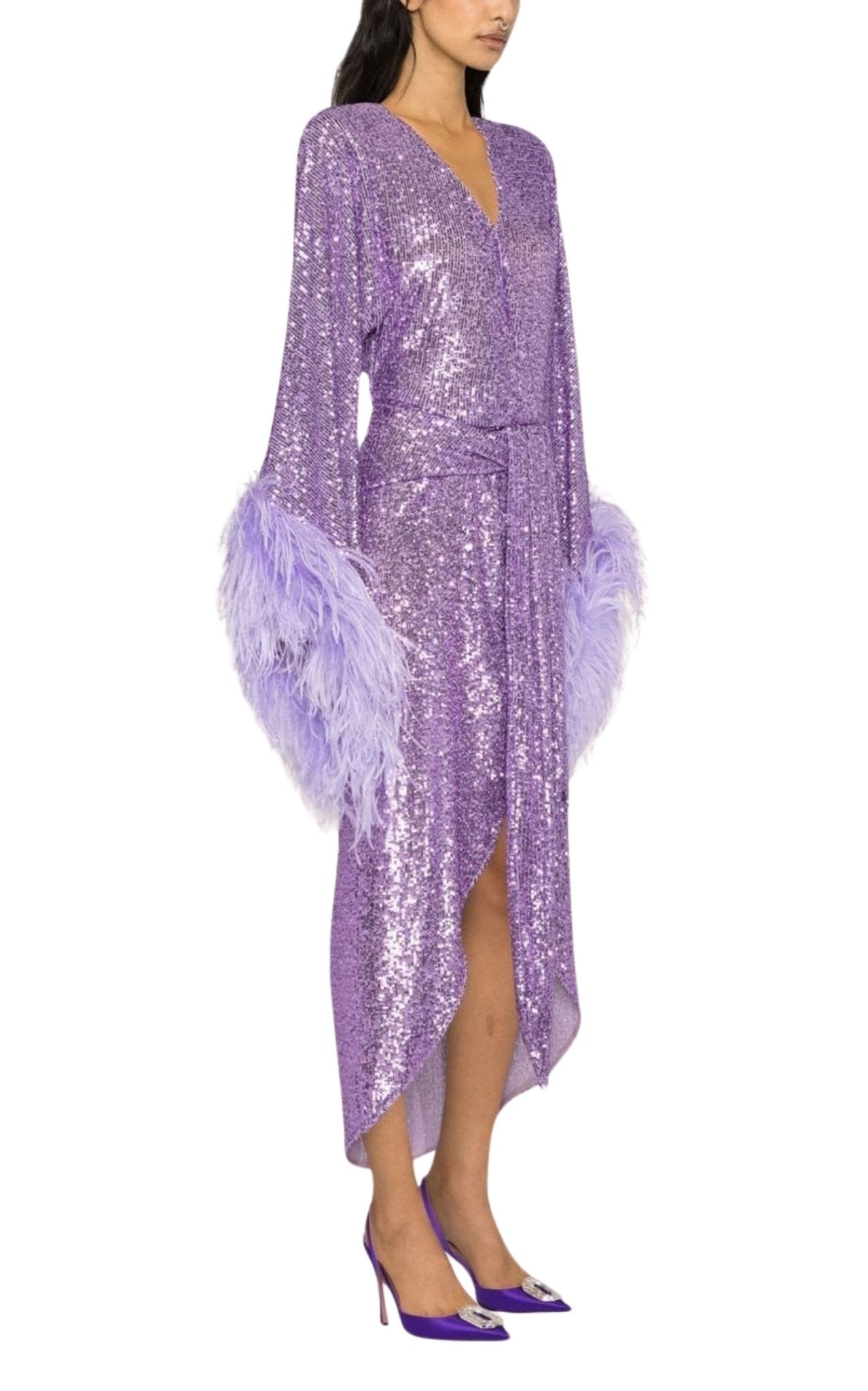 Robe à paillettes NERVI Feather - Catalogue Runway