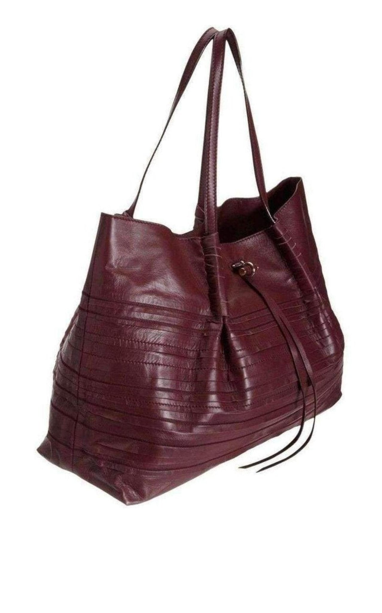 Nina Ricci Liane Tiered Large Leather Tote Bag - Runway Catalog