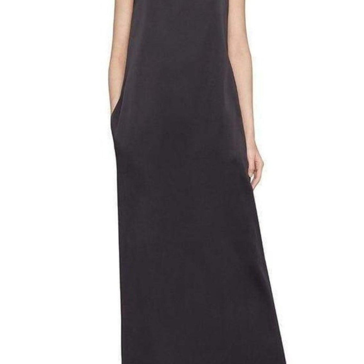nina ricci open-back satin maxi dress Nina Ricci Open-Back Satin Maxi Dress