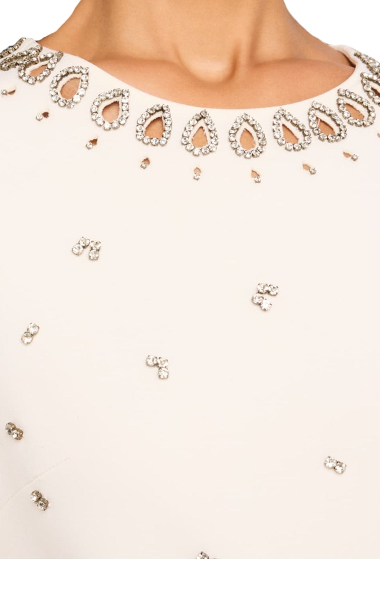 Oscar de la Renta Crystal Medallion Shift Dress - Runway Catalog