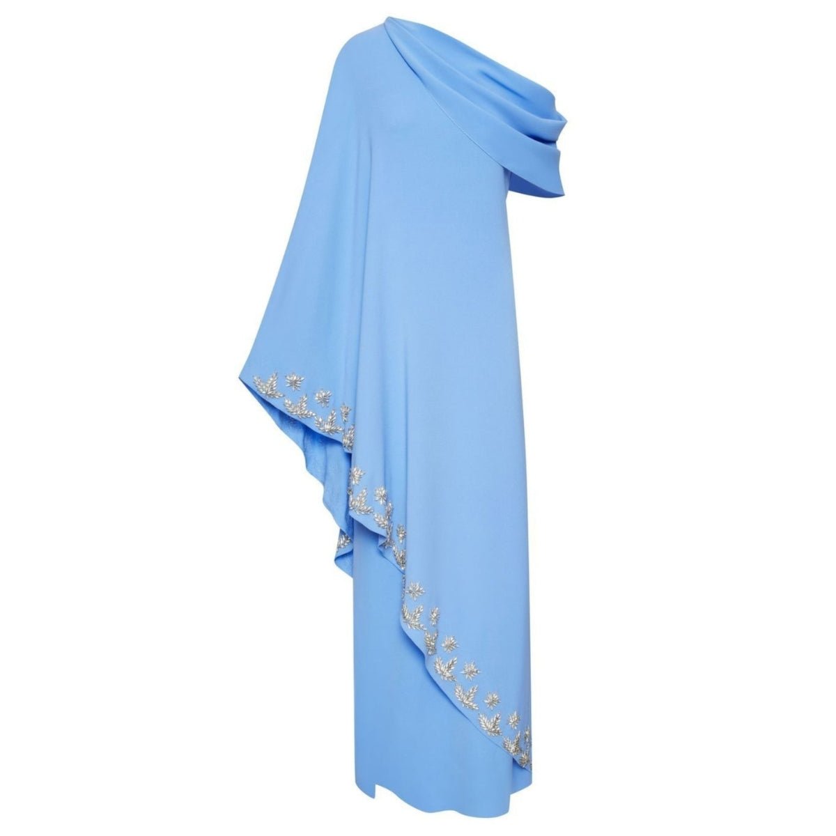 Oscar de la Renta Ein-Schulter-Kleid mit Kristallstickerei – Laufsteg-Katalog