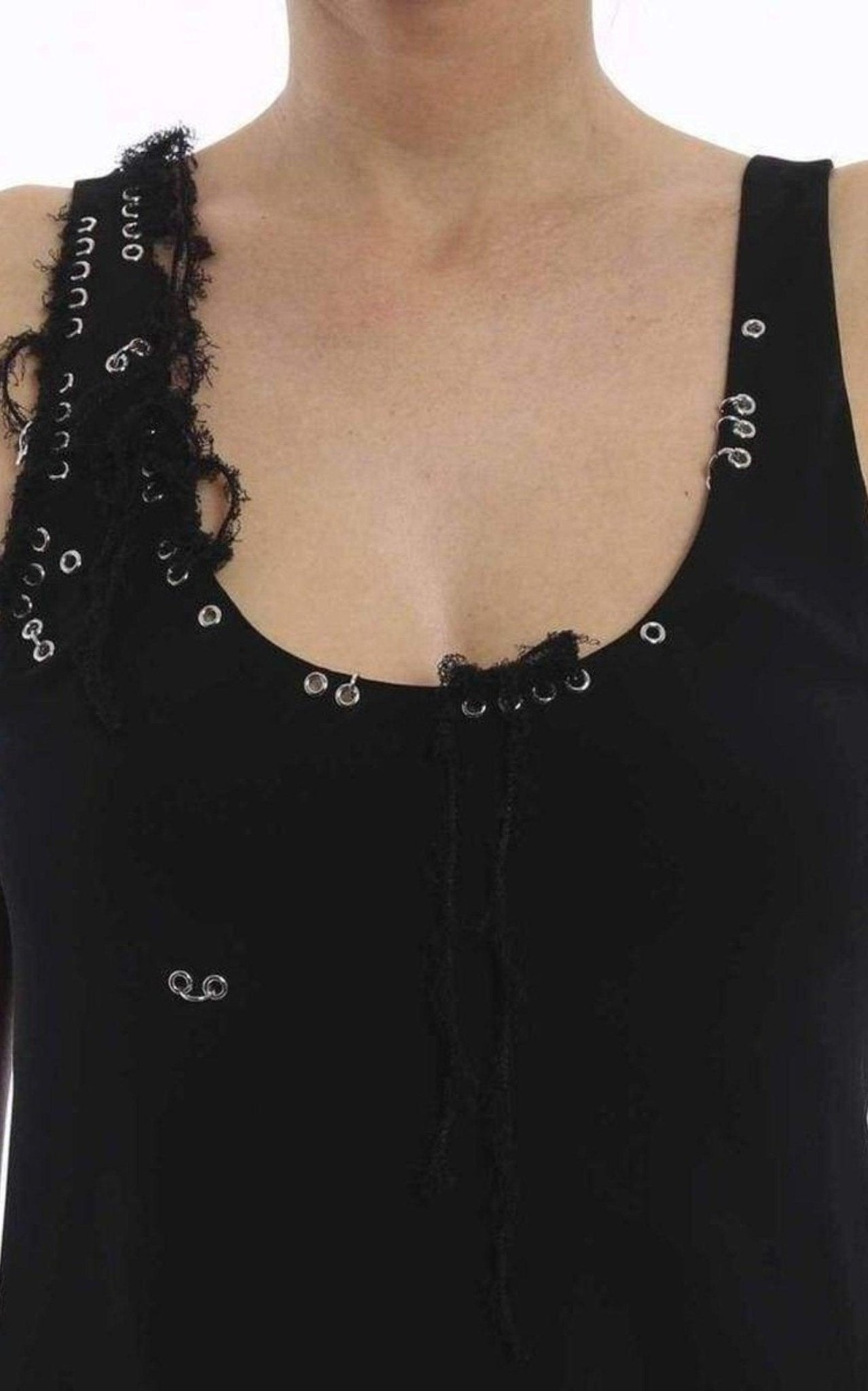 Robe longue en crêpe satiné Paco Rabanne - Catalogue défilé