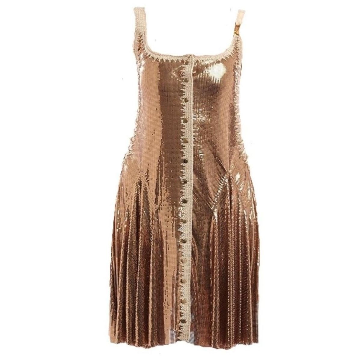 Paco Rabanne Gold Chainmail Dress - Runway Catalog