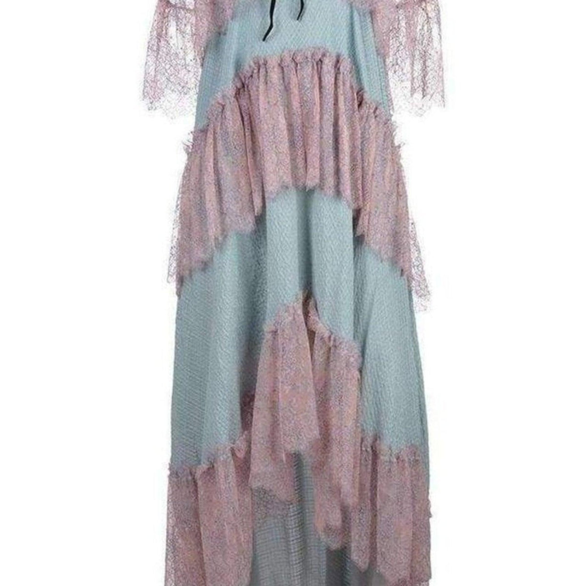 Philosophy Di Lorenzo Serafini Off the Shoulder Tiered Silk Dress – Runway  Catalog