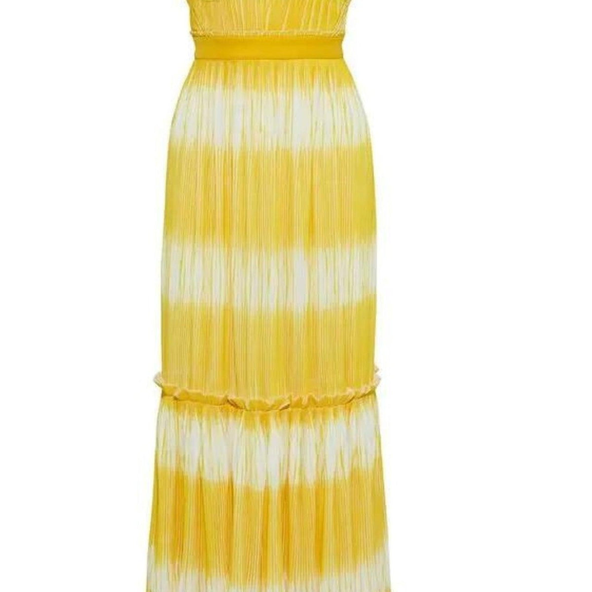 Prabal Gurung Yellow Tadia Plissé Dress