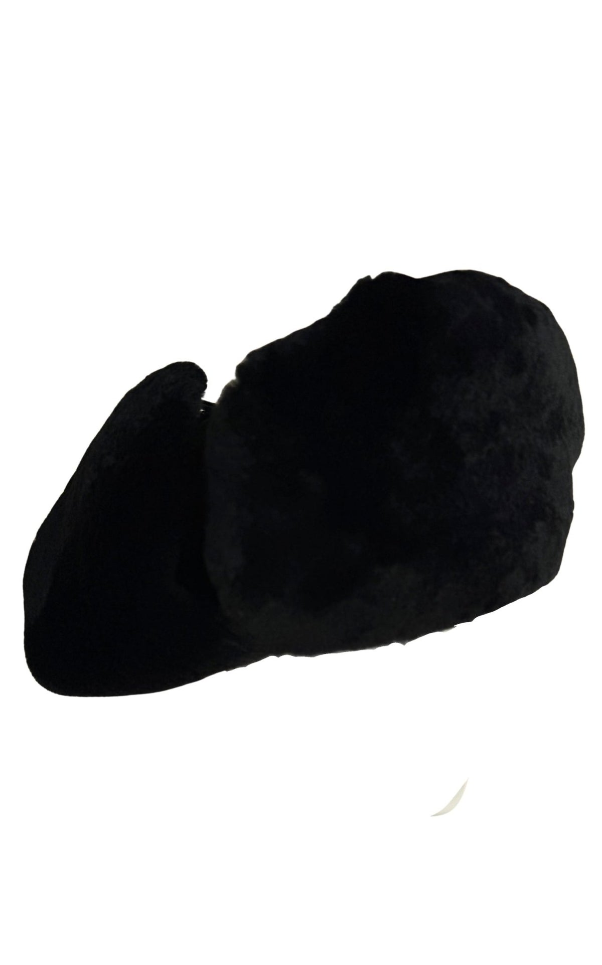 Prada Black Nylon & Shearling Trapper Hat - Runway Catalog