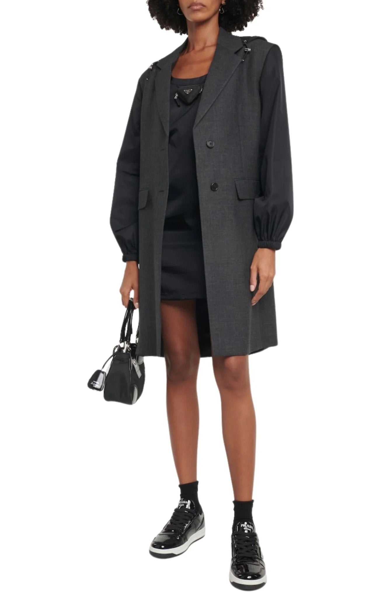 Prada Downtown Patent Leather Sneakers - Runway Catalog