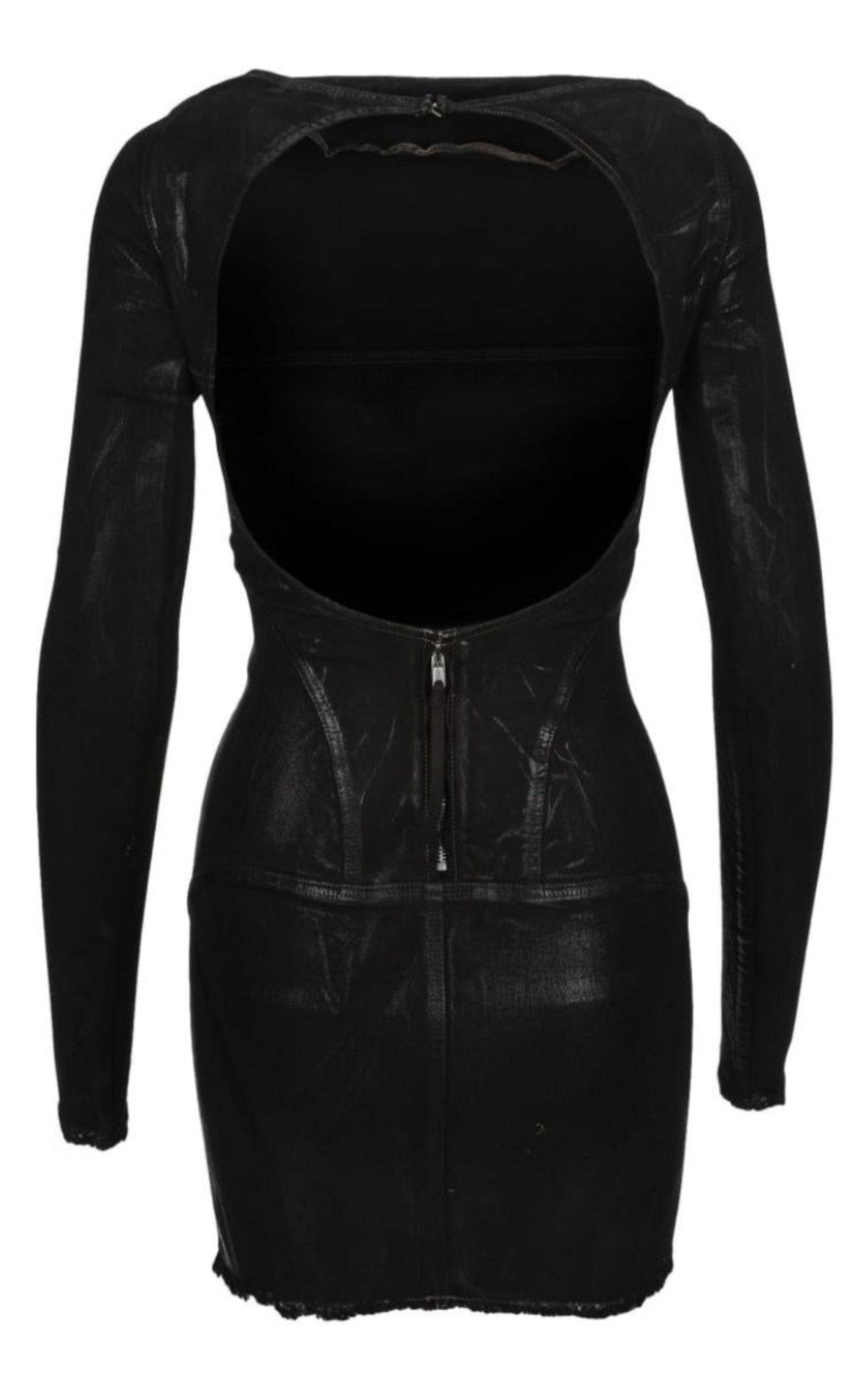 Rick Owens Open - back Mini Cotton Dress - Runway Catalog