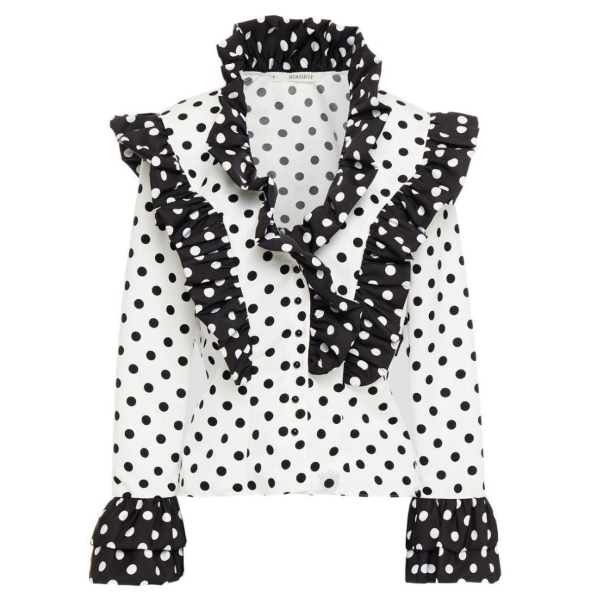 Rodarte Ruffled Polka - Dot Blouse - Runway Catalog
