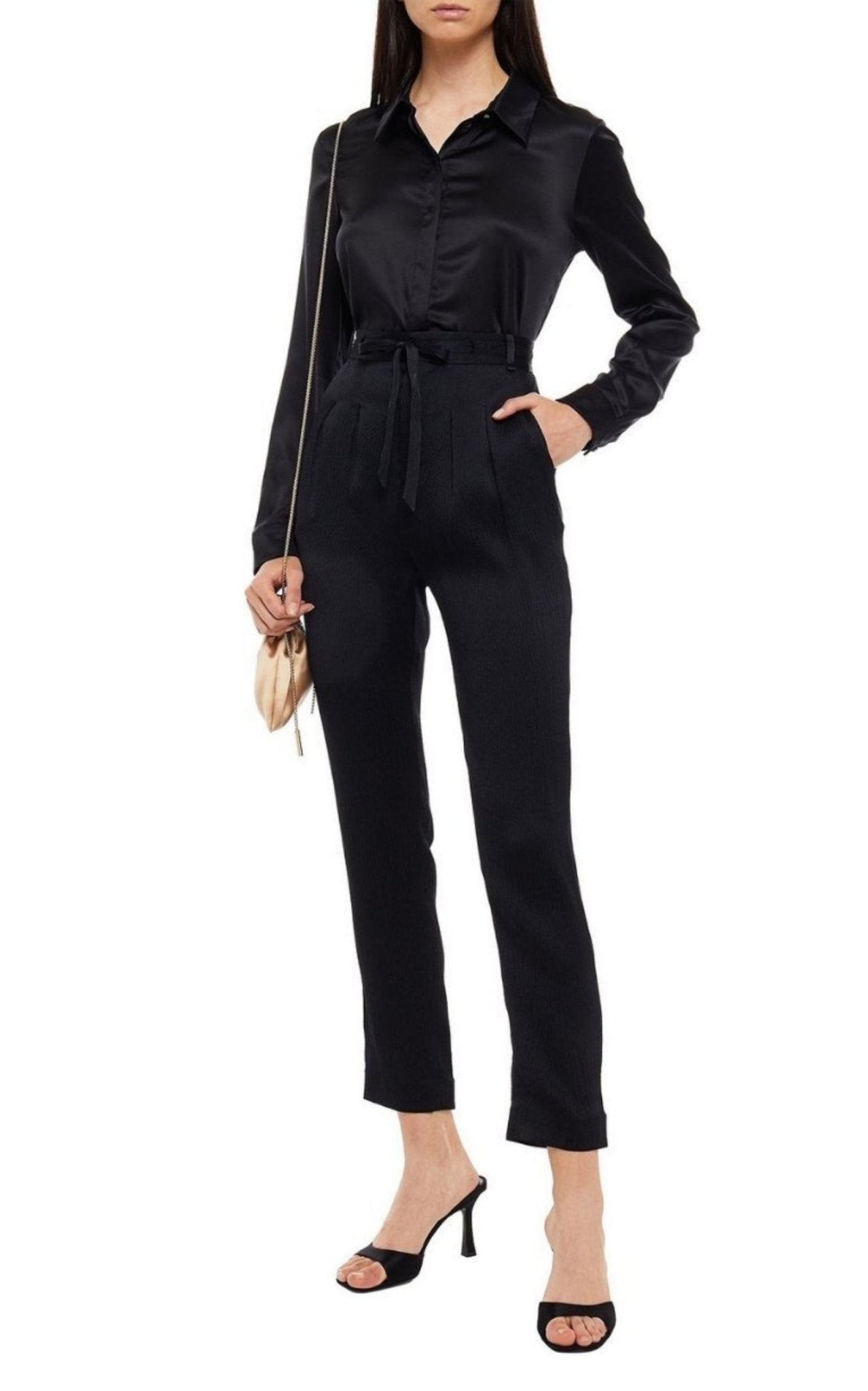 Roland Mouret Plissierte Seidenhose – Laufsteg-Katalog