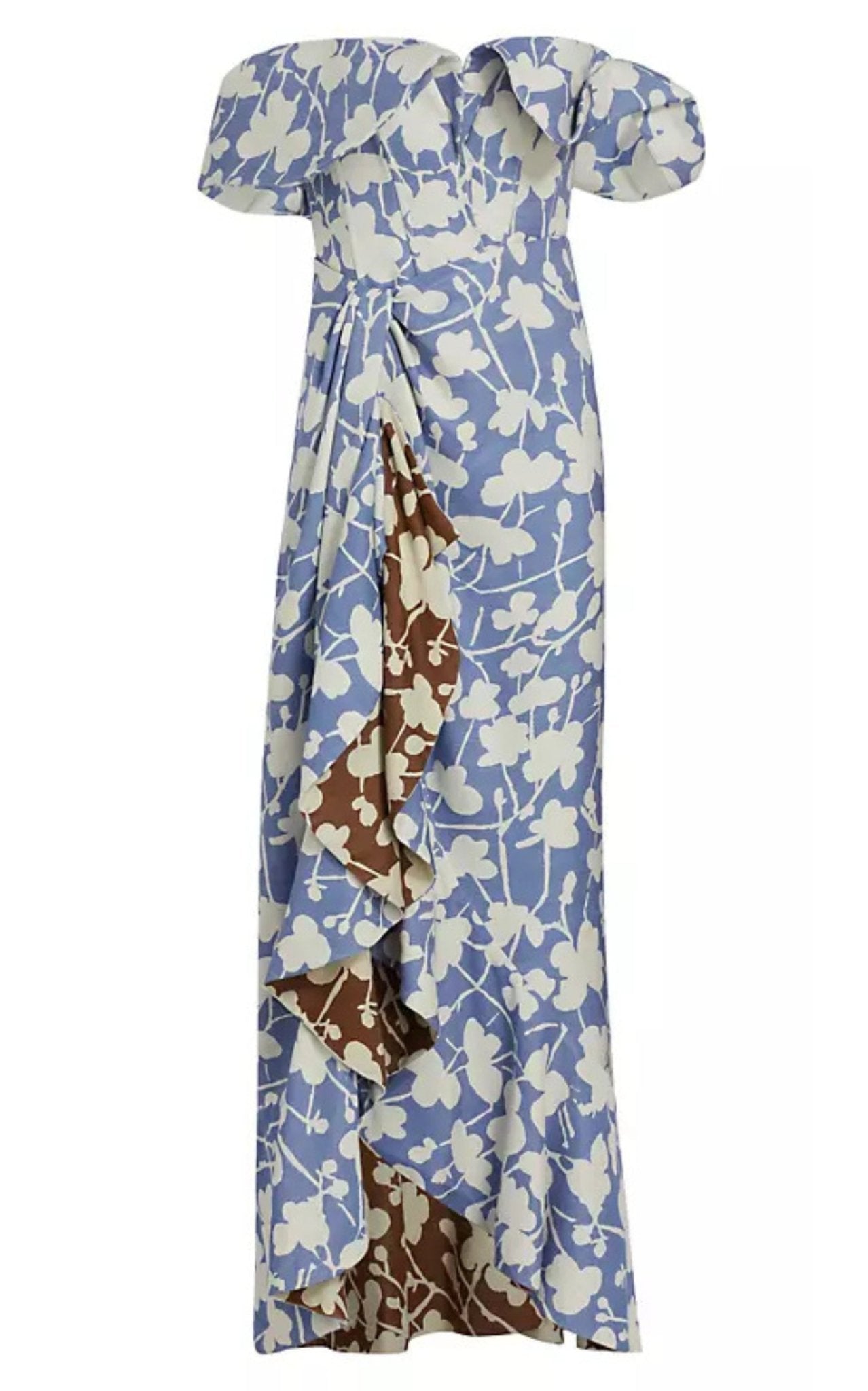 Robe à fleurs et épaules dénudées Rosie Assoulin - Catalogue Runway