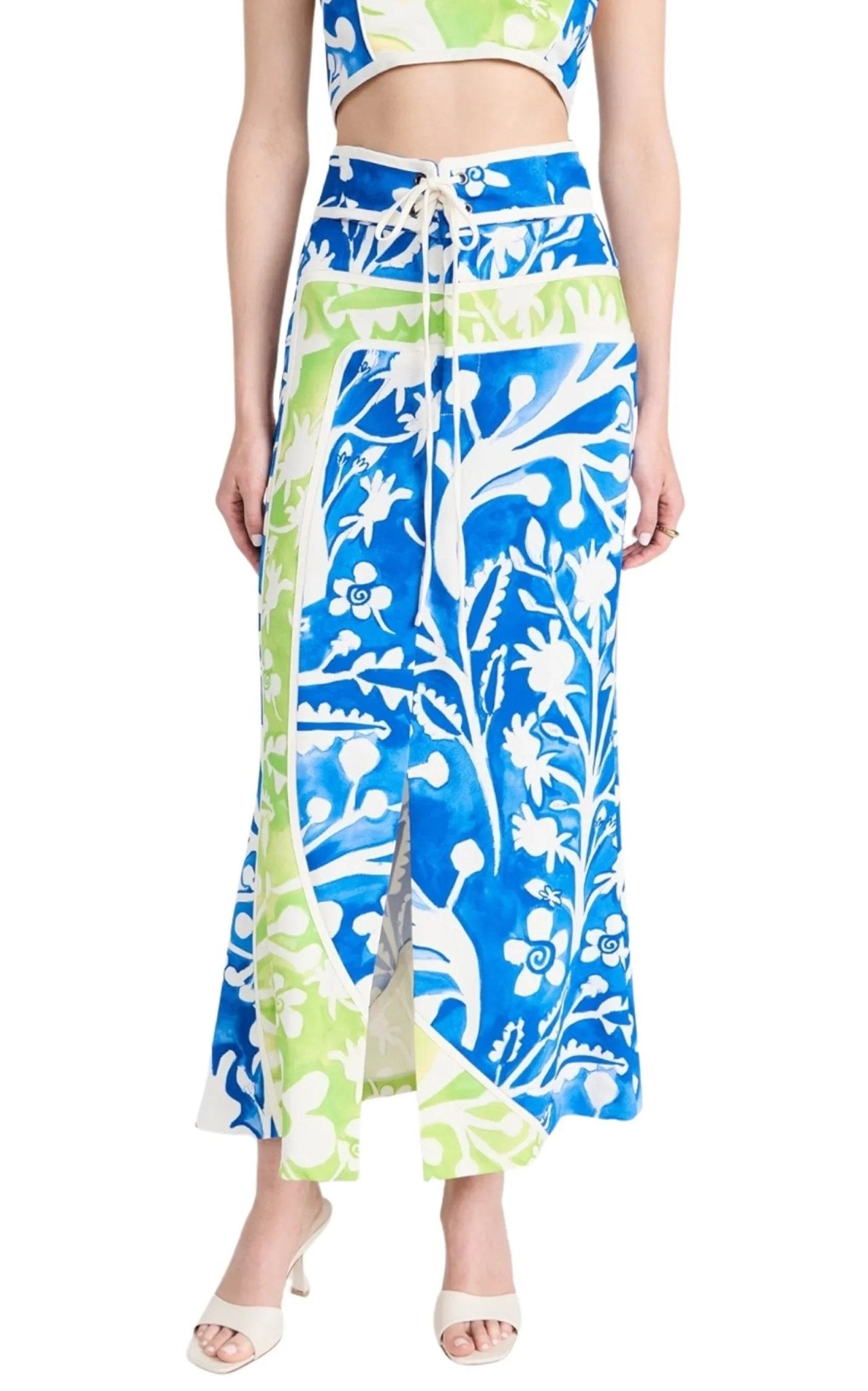 Rosie Assoulin Rosie Assoulin O’Delia Midi Skirt in Multi - Runway Catalog