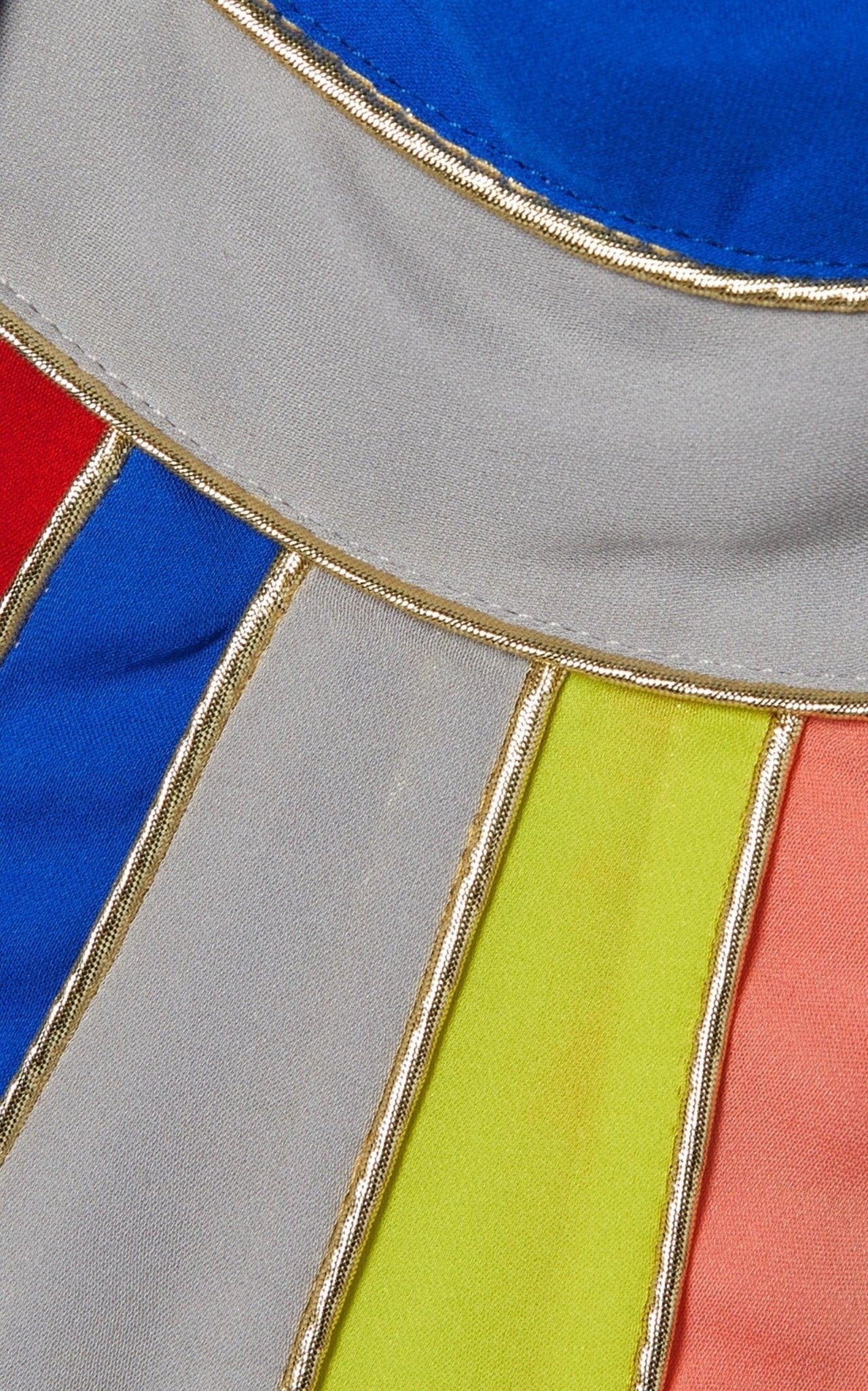 Rosie Assoulin Silk Striped Halter Neck Grown - Runway Catalog