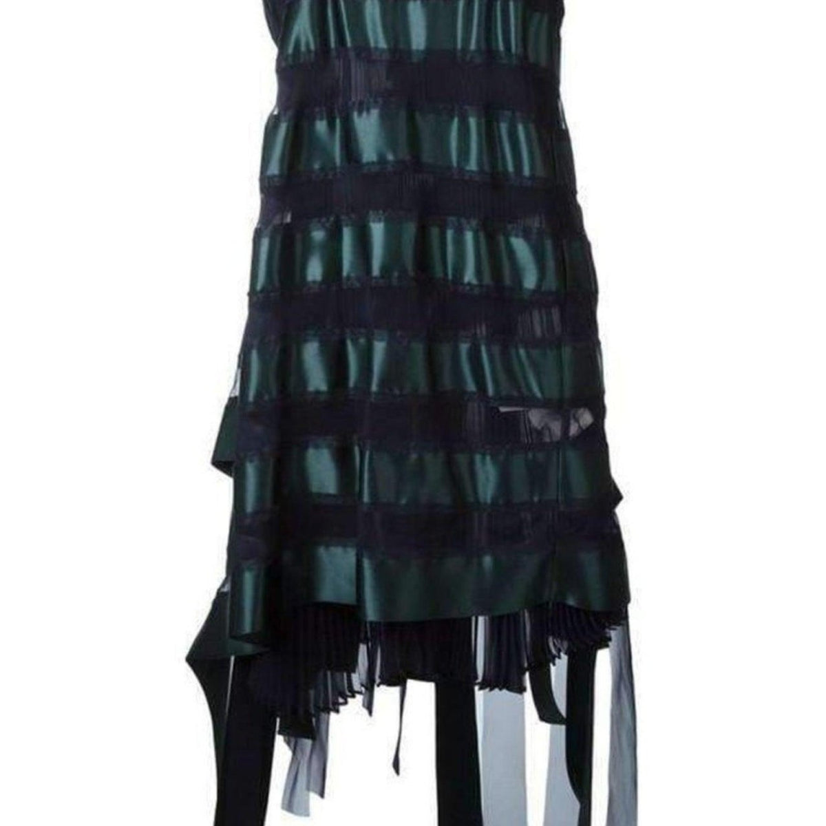 Sacai Transparent Stripe Panel Dress
