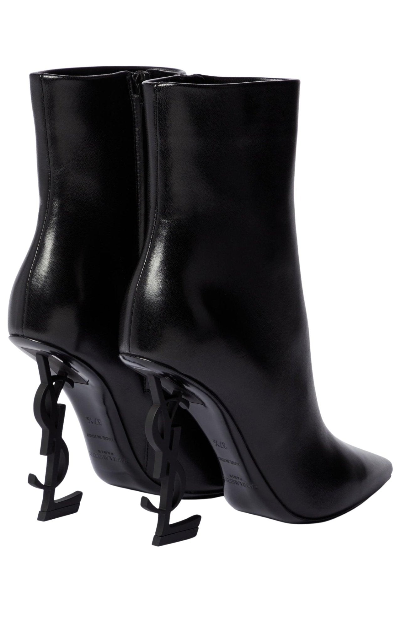 Saint Laurent Opyum 105mm Leather Ankle boots - Runway Catalog