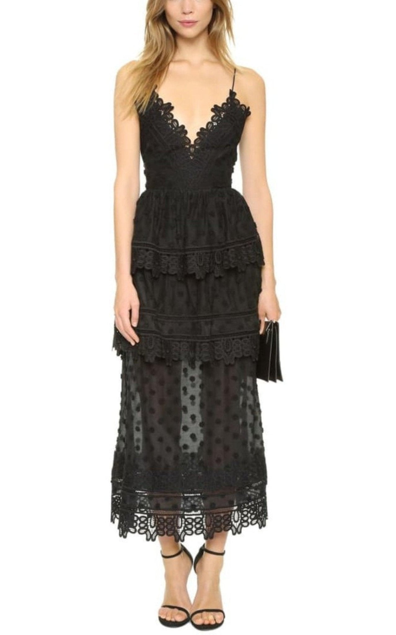 Self - Portrait Ivy Coton Blend Lace Dress - Runway Catalog