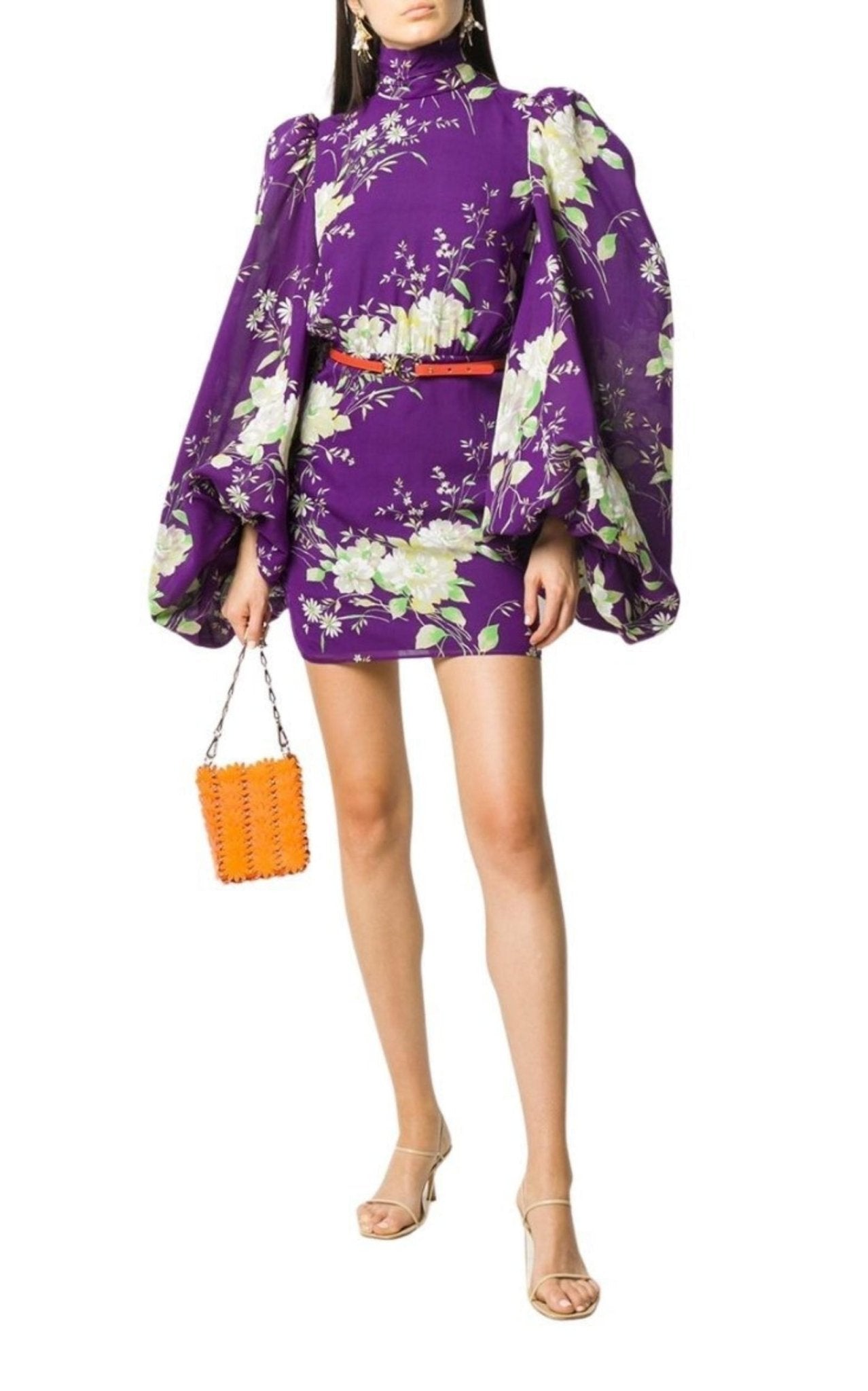 The Attico Gobi Floral - print Silk Mini Dress - Runway Catalog