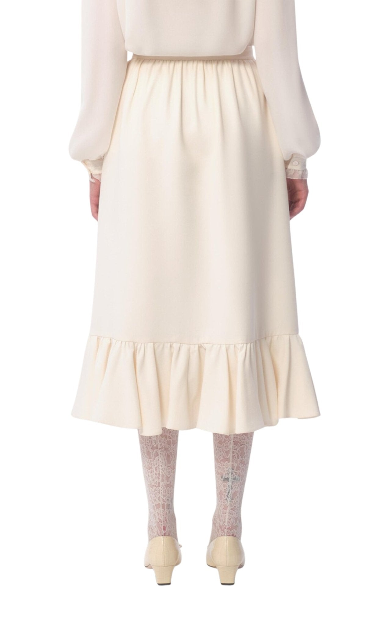 Valentino Crepe Couture Midi Skirt - Runway Catalog