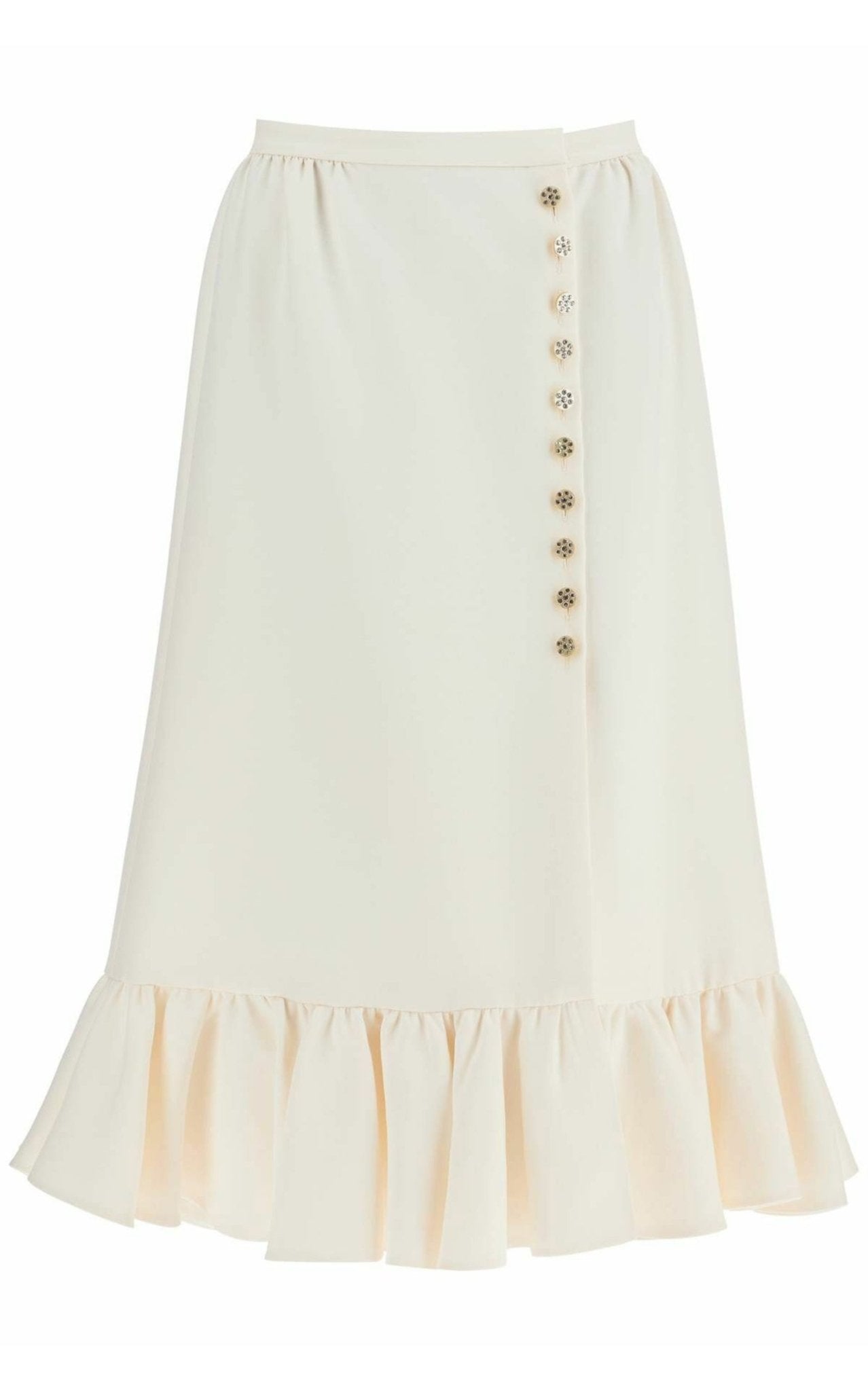 Valentino Crepe Couture Midi Skirt - Runway Catalog