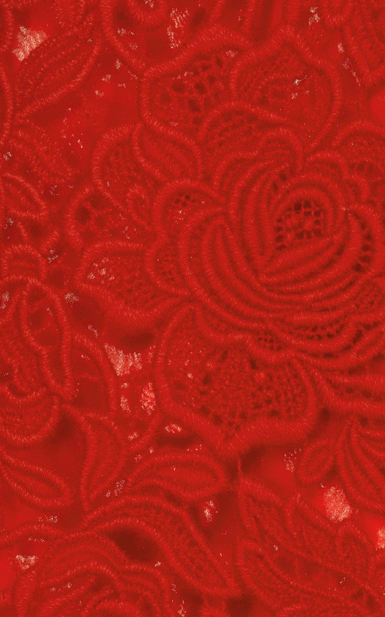 Jupe crayon en dentelle guipure à fleurs Valentino - Catalogue défilé