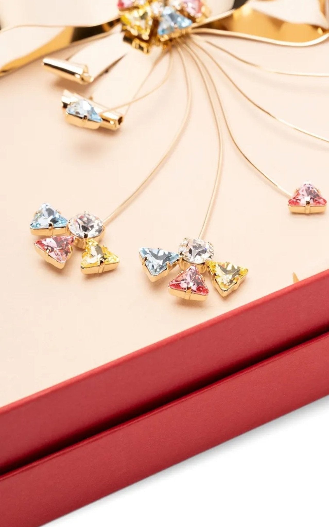 Valentino Garavani Papier Floral Crystal Brooch - Runway Catalog