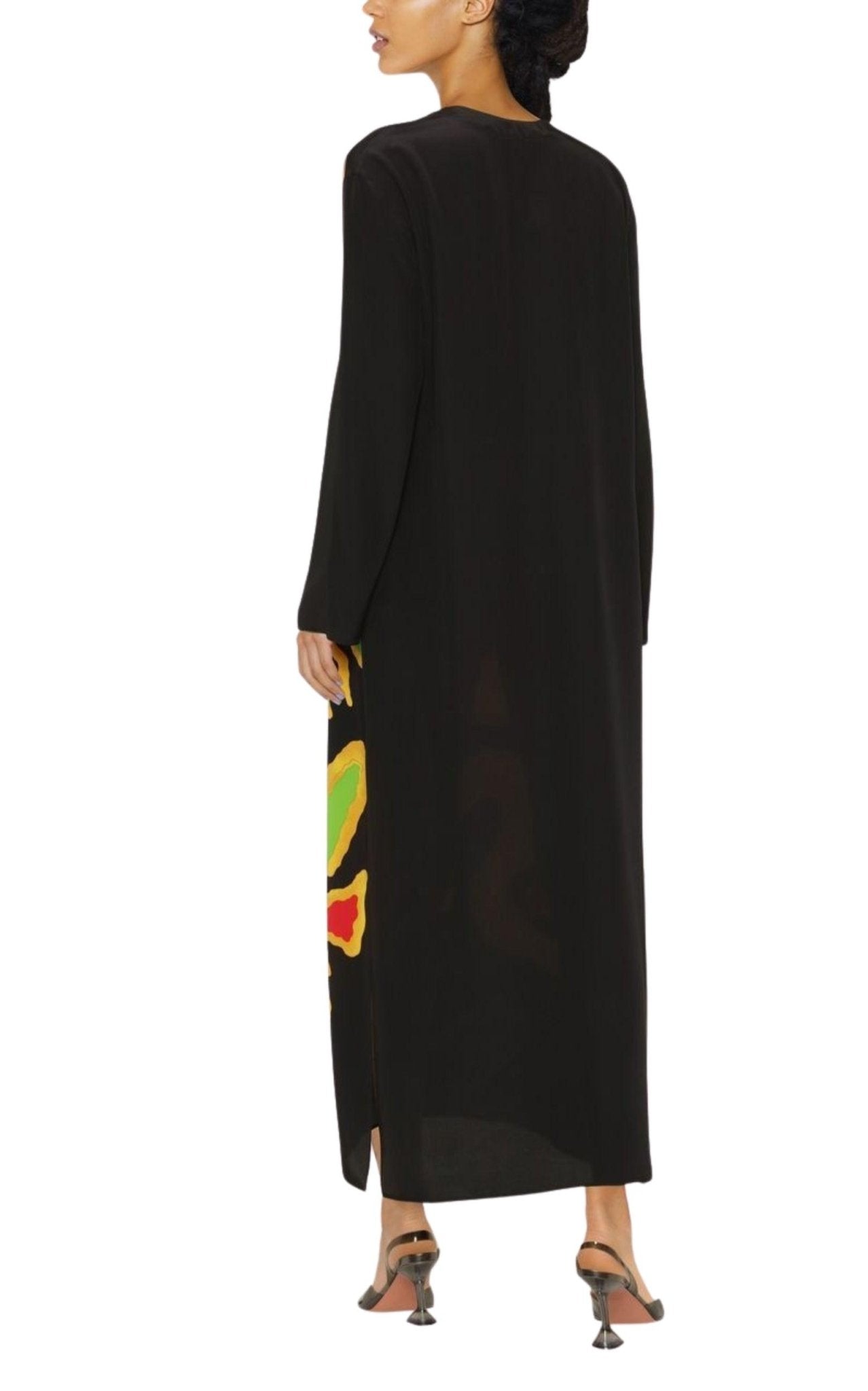 Valentino Graphic Print Silk Maxi Dress - Runway Catalog