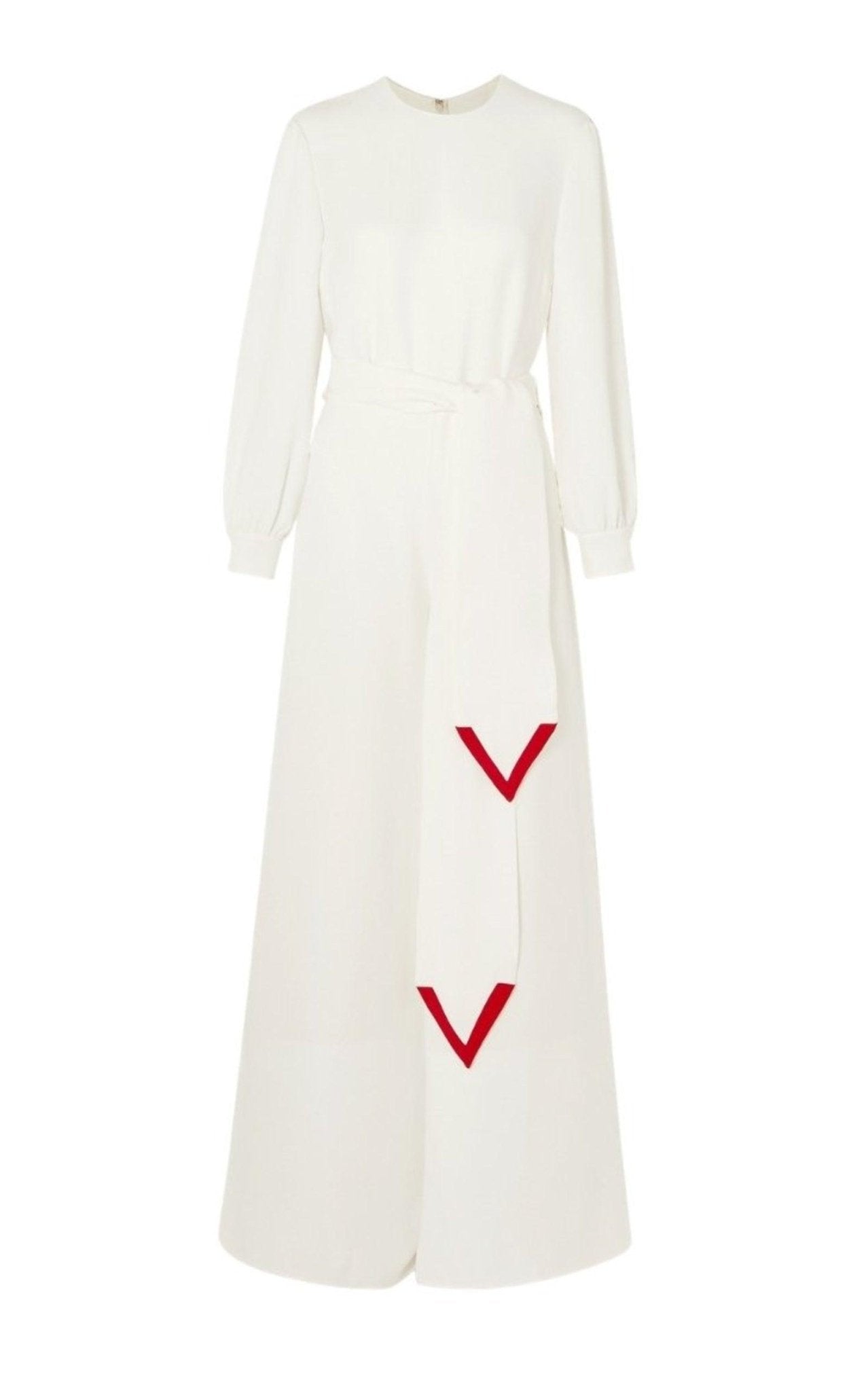 Valentino Long Couture Silk Cady Jumpsuit - Runway Catalog