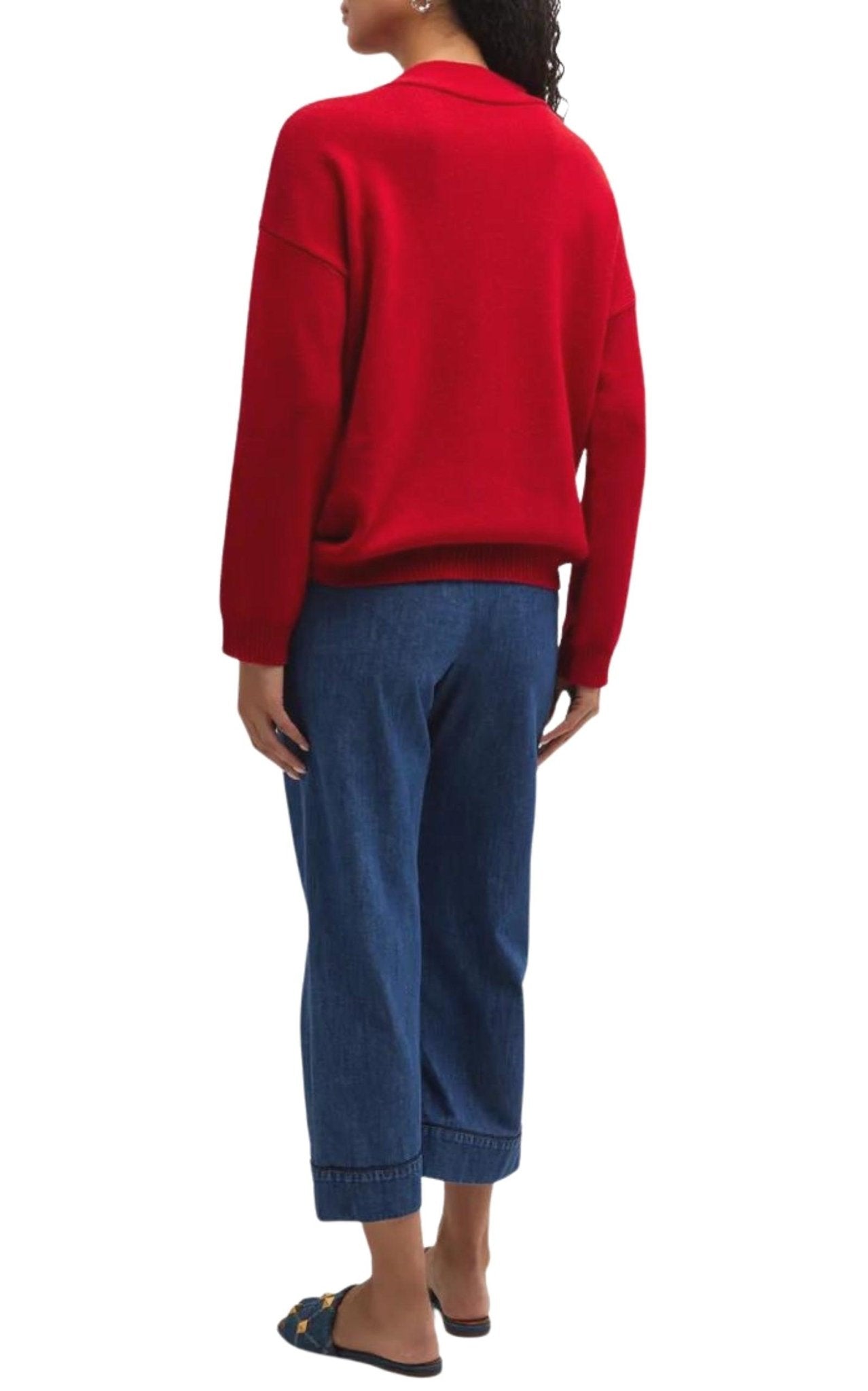 Valentino Straight Hem Long - Sleeved Cashmere Jumper - Runway Catalog