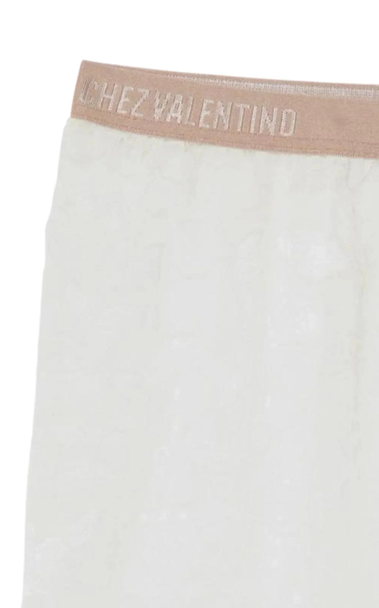 Valentino White 'Chez Valentino' Lace Tights - Runway Catalog