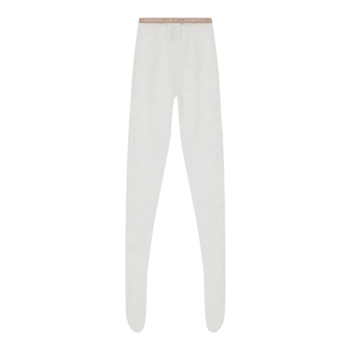 Valentino White 'Chez Valentino' Lace Tights - Runway Catalog