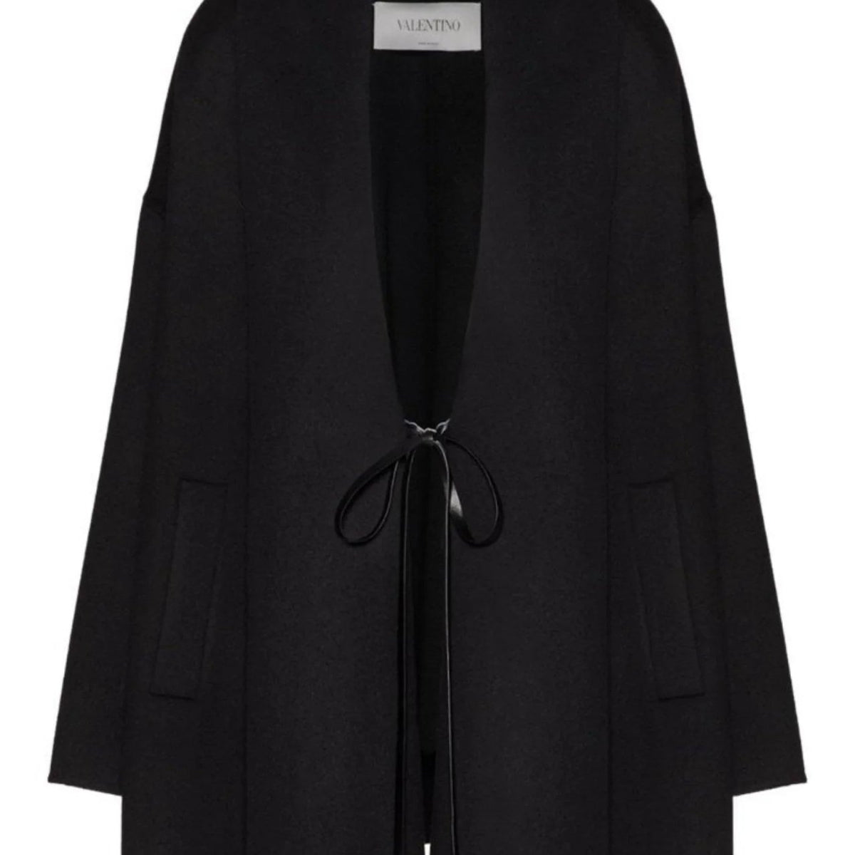 Valentino Wool-Cashmere Cape Coat