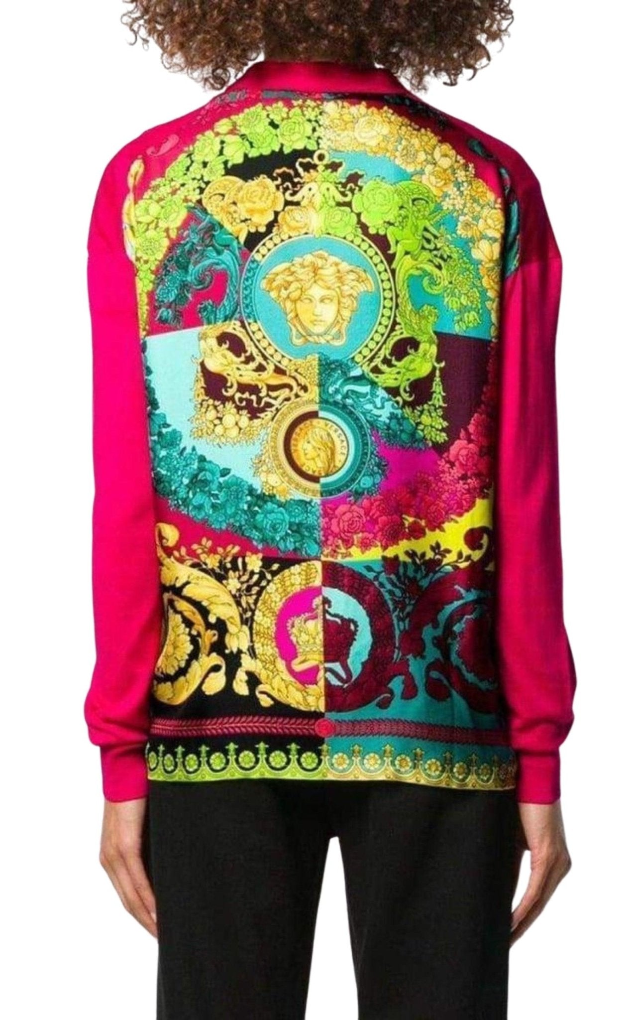 Versace Medusa Print Cardigan - Runway Catalog