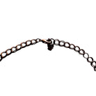 BCBGMAXAZRIA crystal embellished chain fringe statement necklace