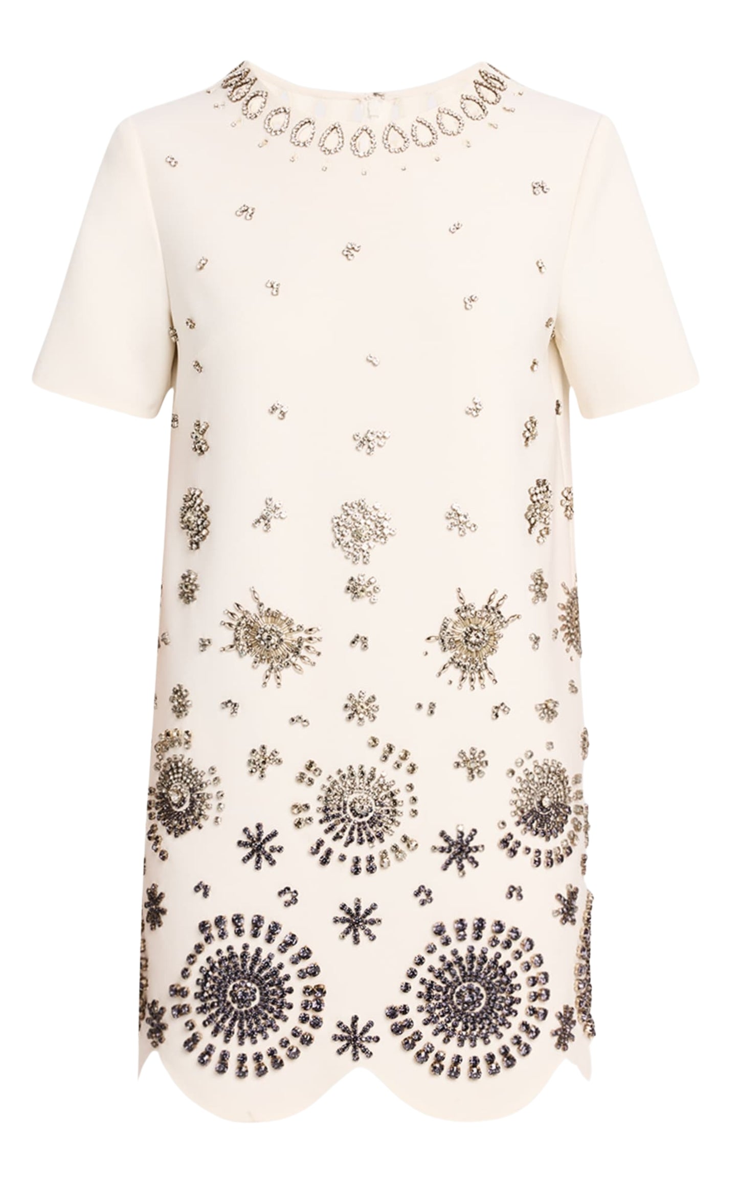 Crystal Medallion Shift Dress
