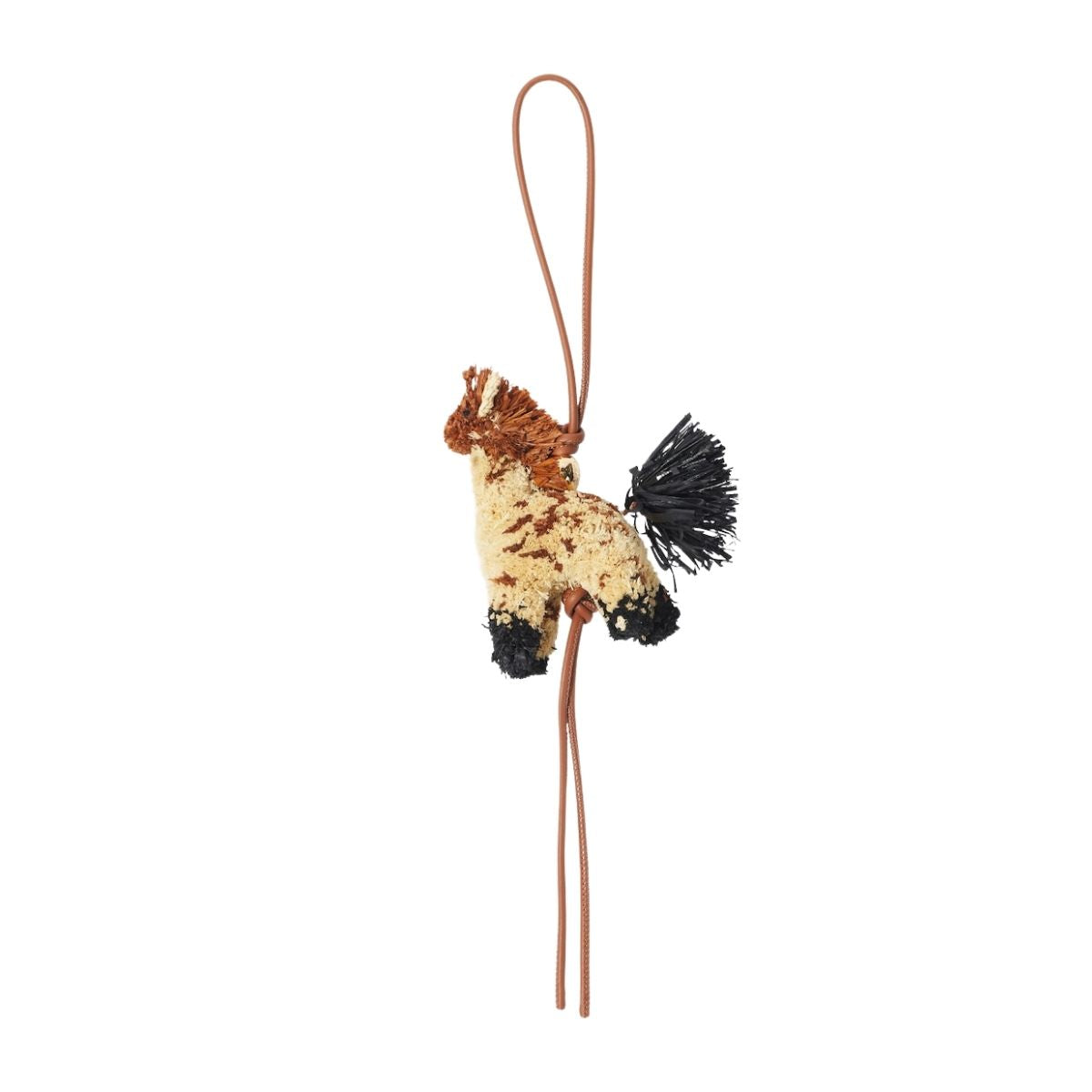 Loewe Giraffe Bag Charm in Raffia and Calfskin – Runway Catalog