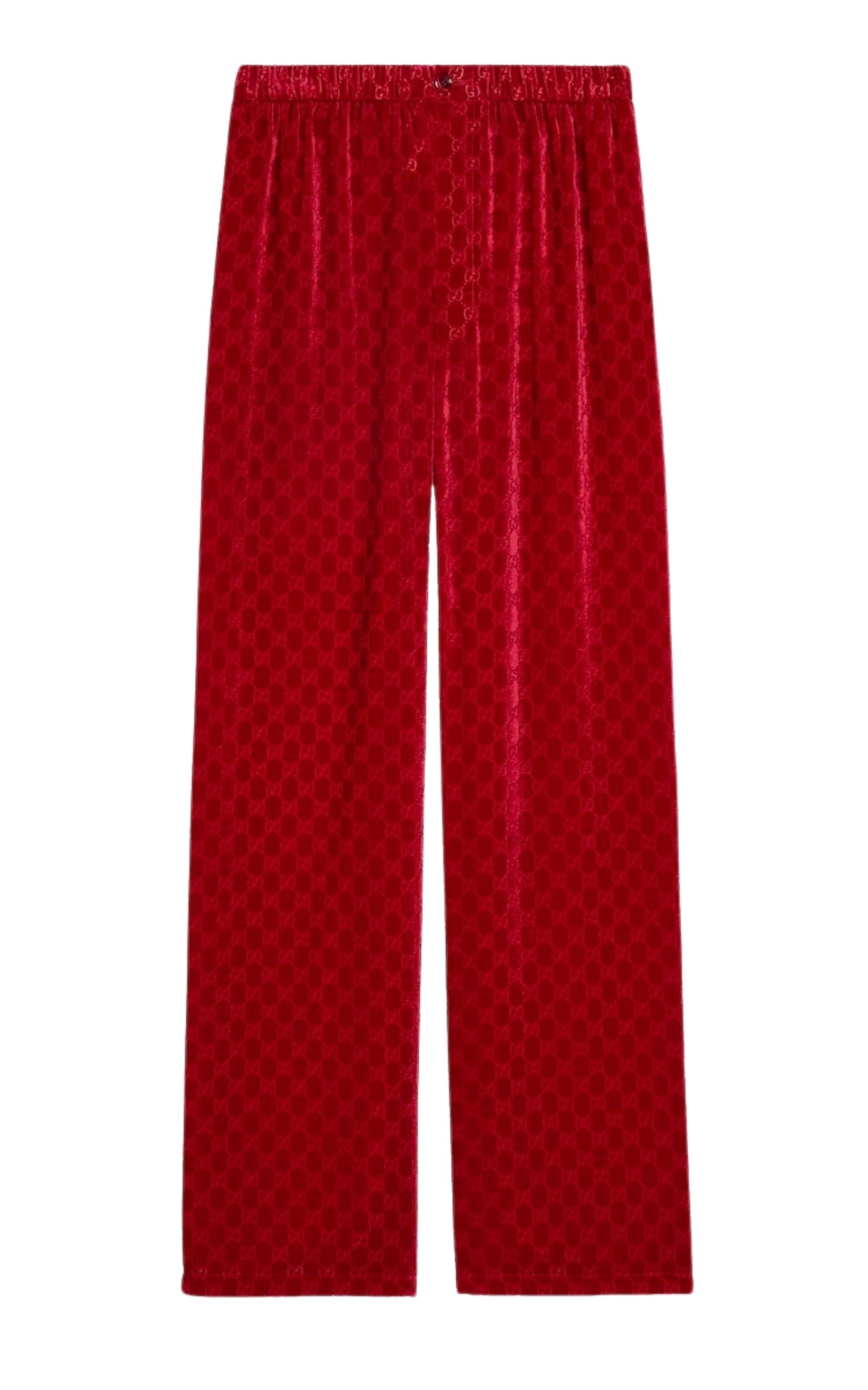 GG Velvet Devoré Wide-Leg Pants
